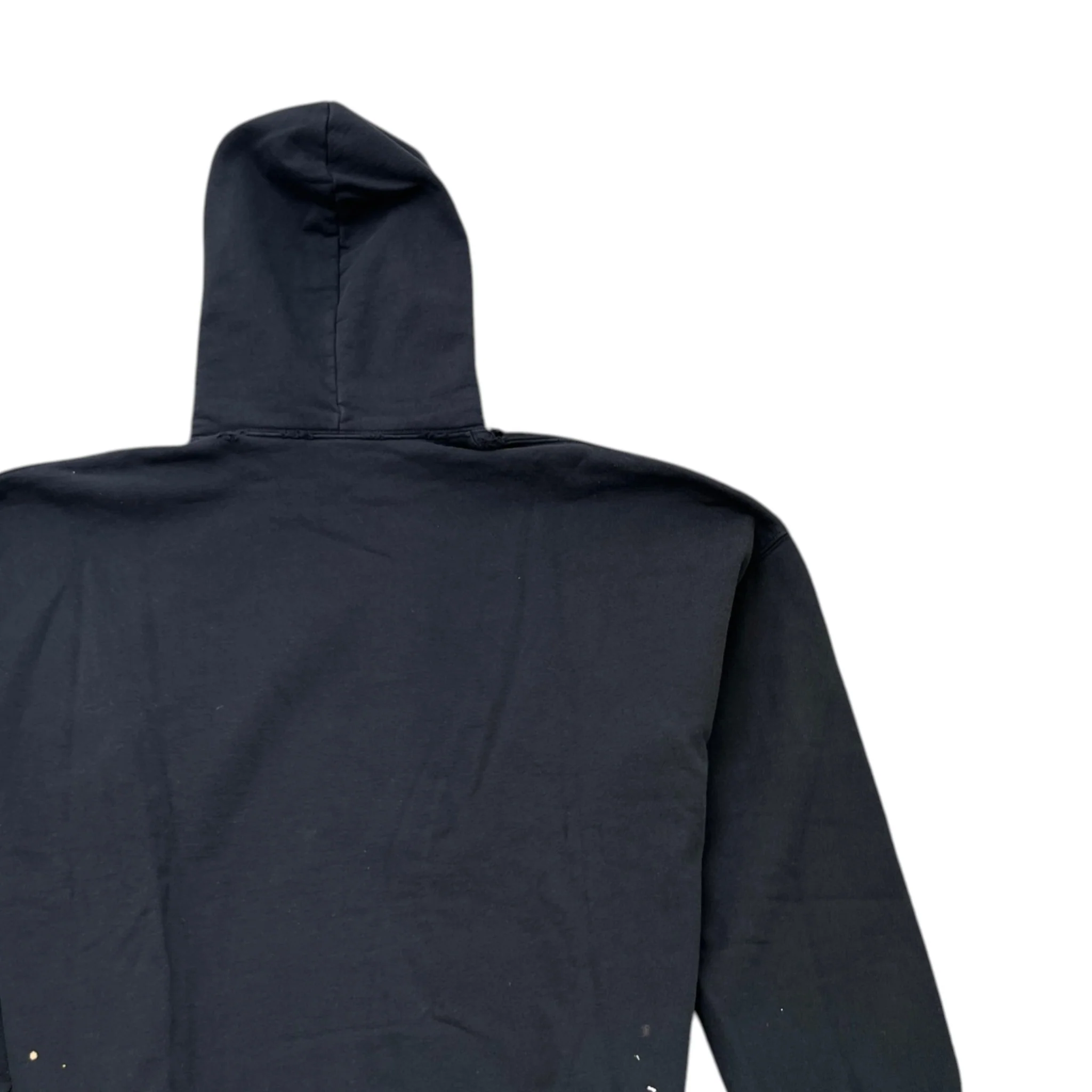 90/10 Logo Print Hoodie Black Size M - Image 4