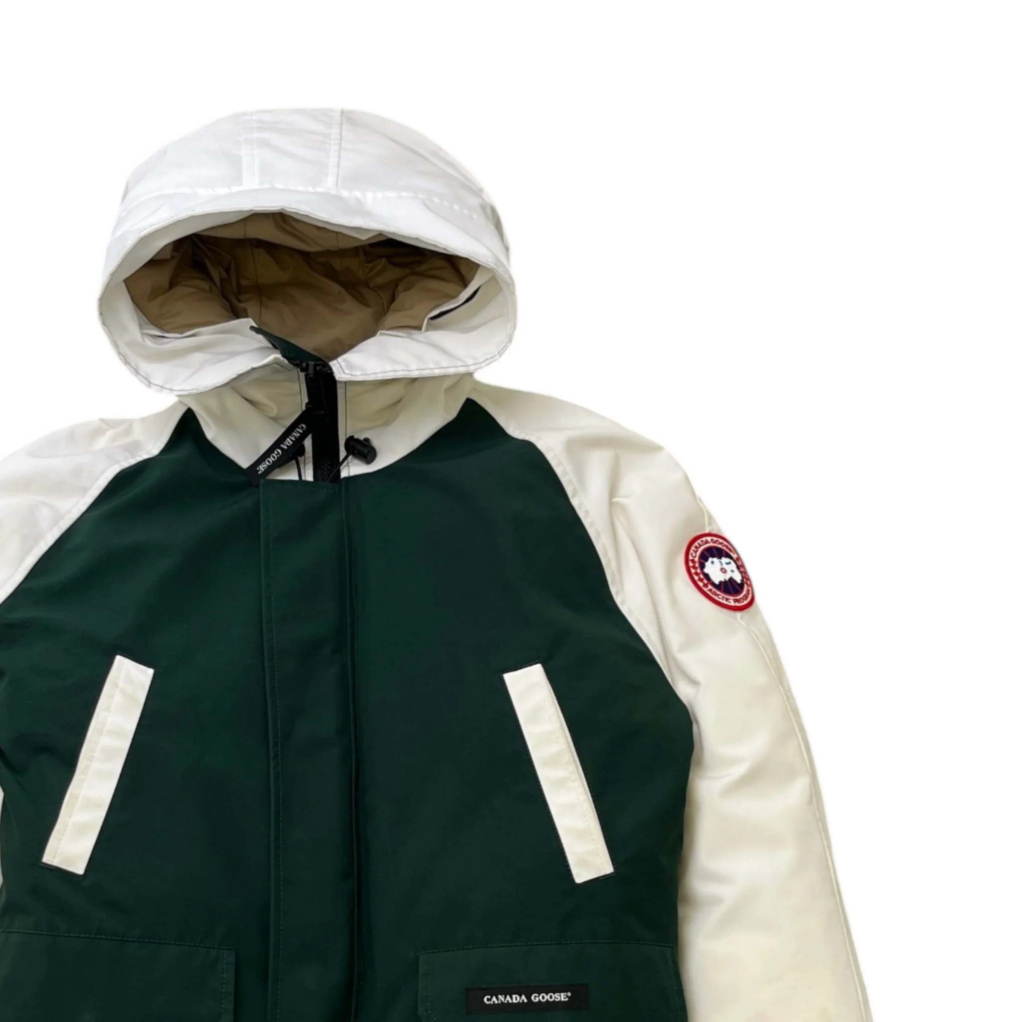 Chilliwack Unisex Bomber Down Jacket Green Size XS - Image 3