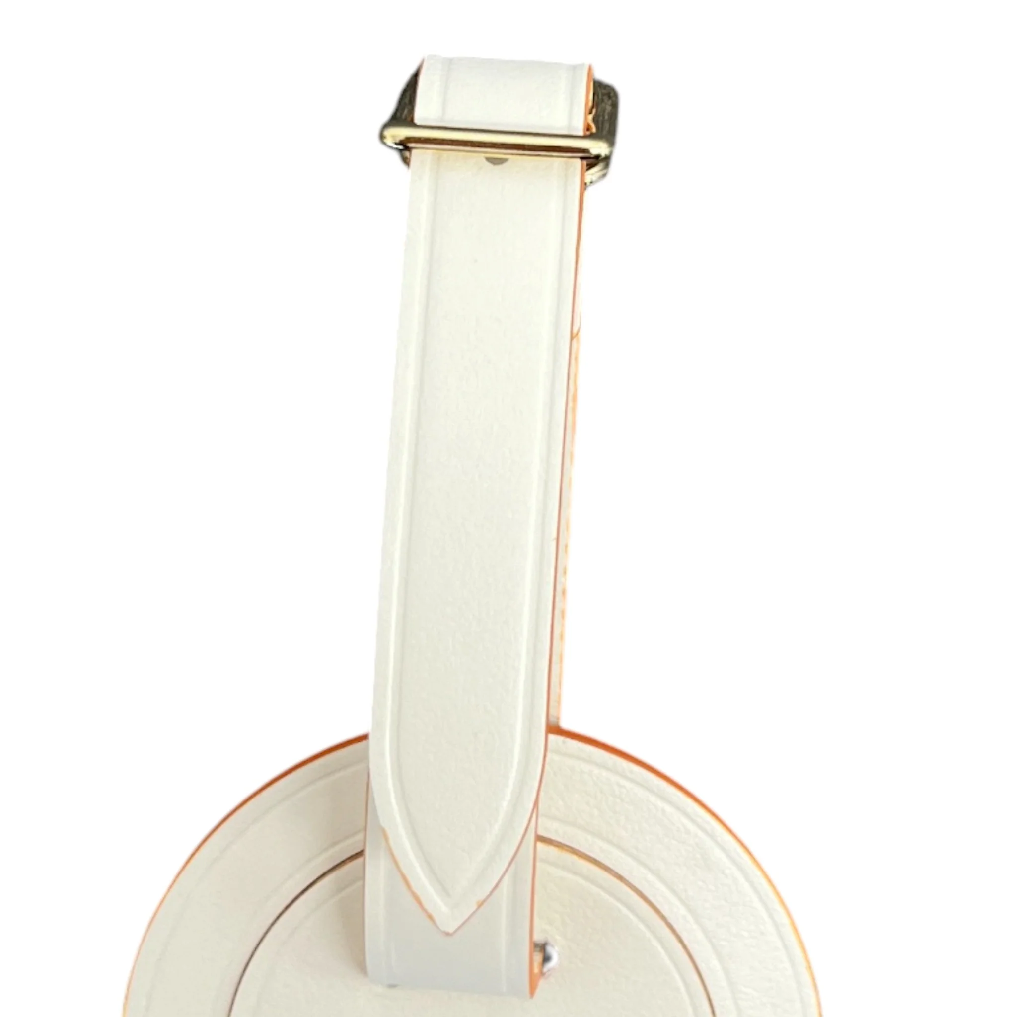 Embossed Logo Luggage Tag Cream - Image 3
