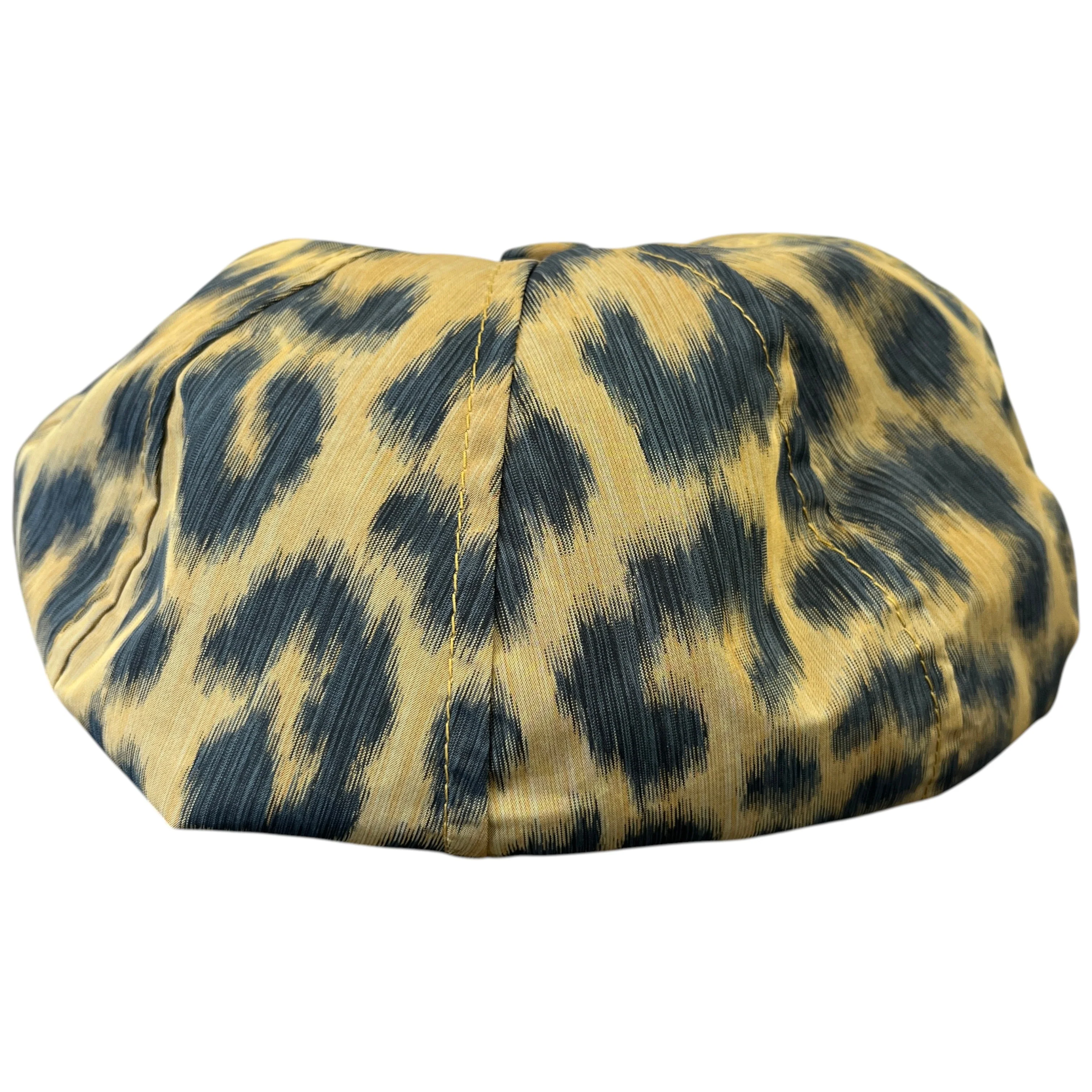 Leopard Printed Beret Hat Black - Image 6
