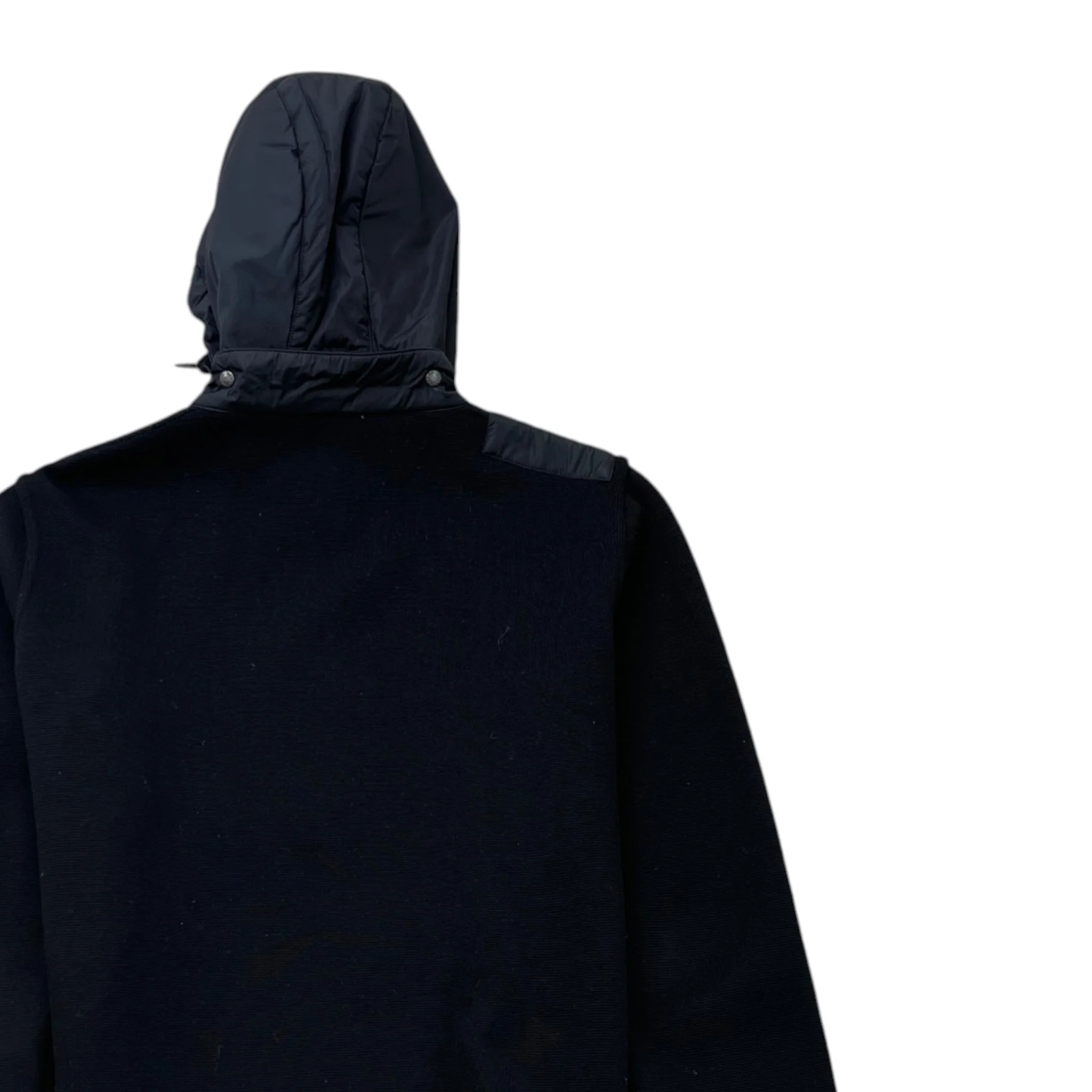 Men's 00S Nylon Zip Up Hoodie Black Size IT 50 / UK L - Image 4