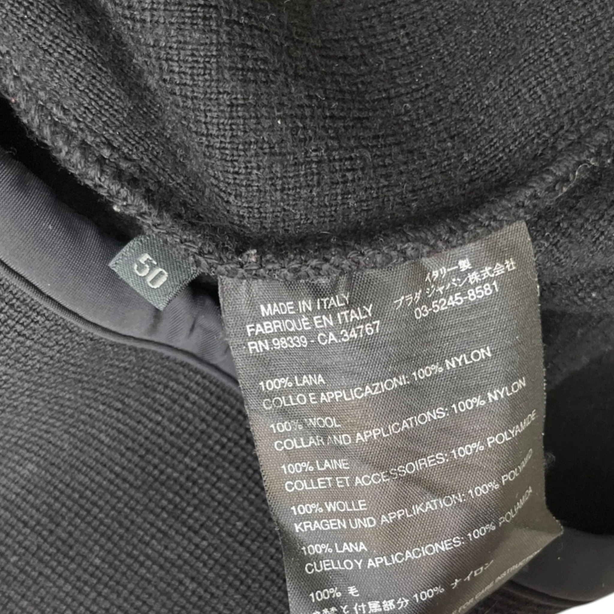 Men's 00S Nylon Zip Up Hoodie Black Size IT 50 / UK L - Image 6