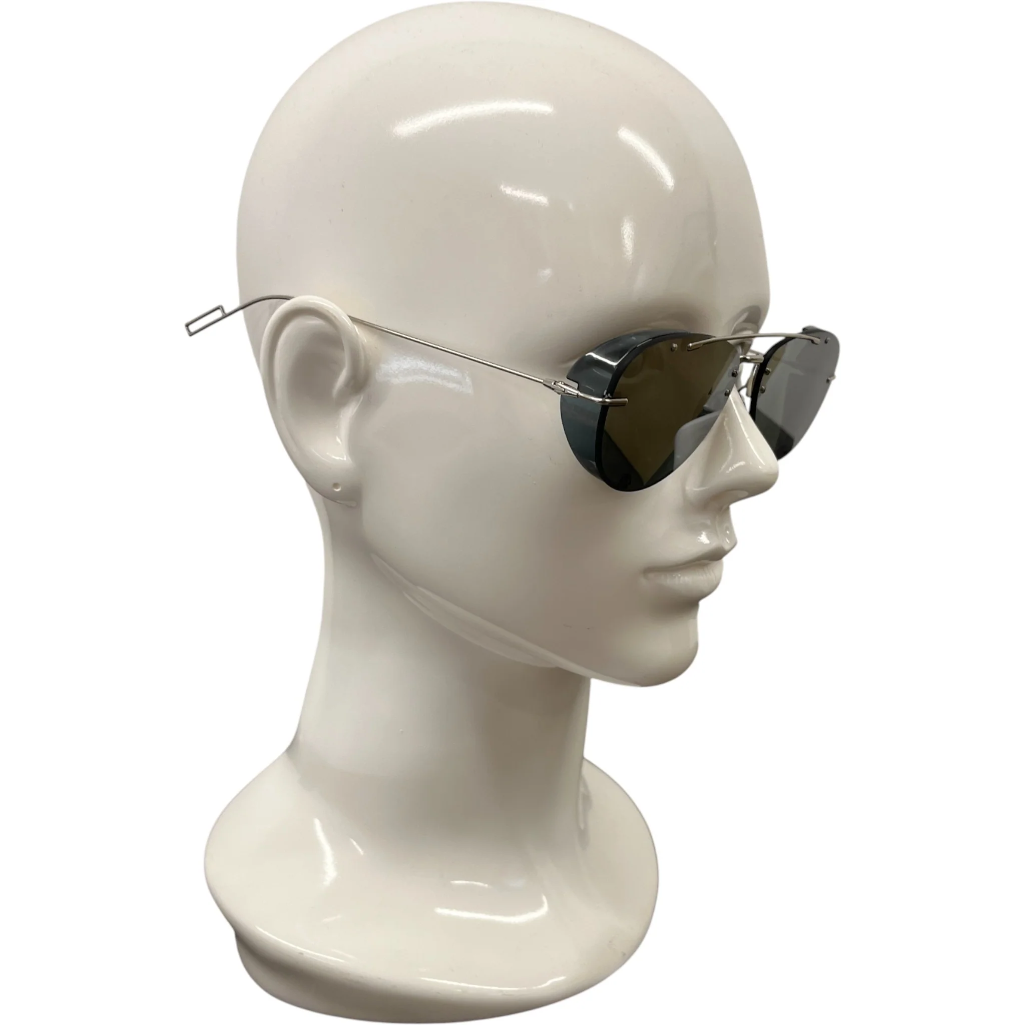 Men's 0102K Aviator Sunglasses Silver - Image 3