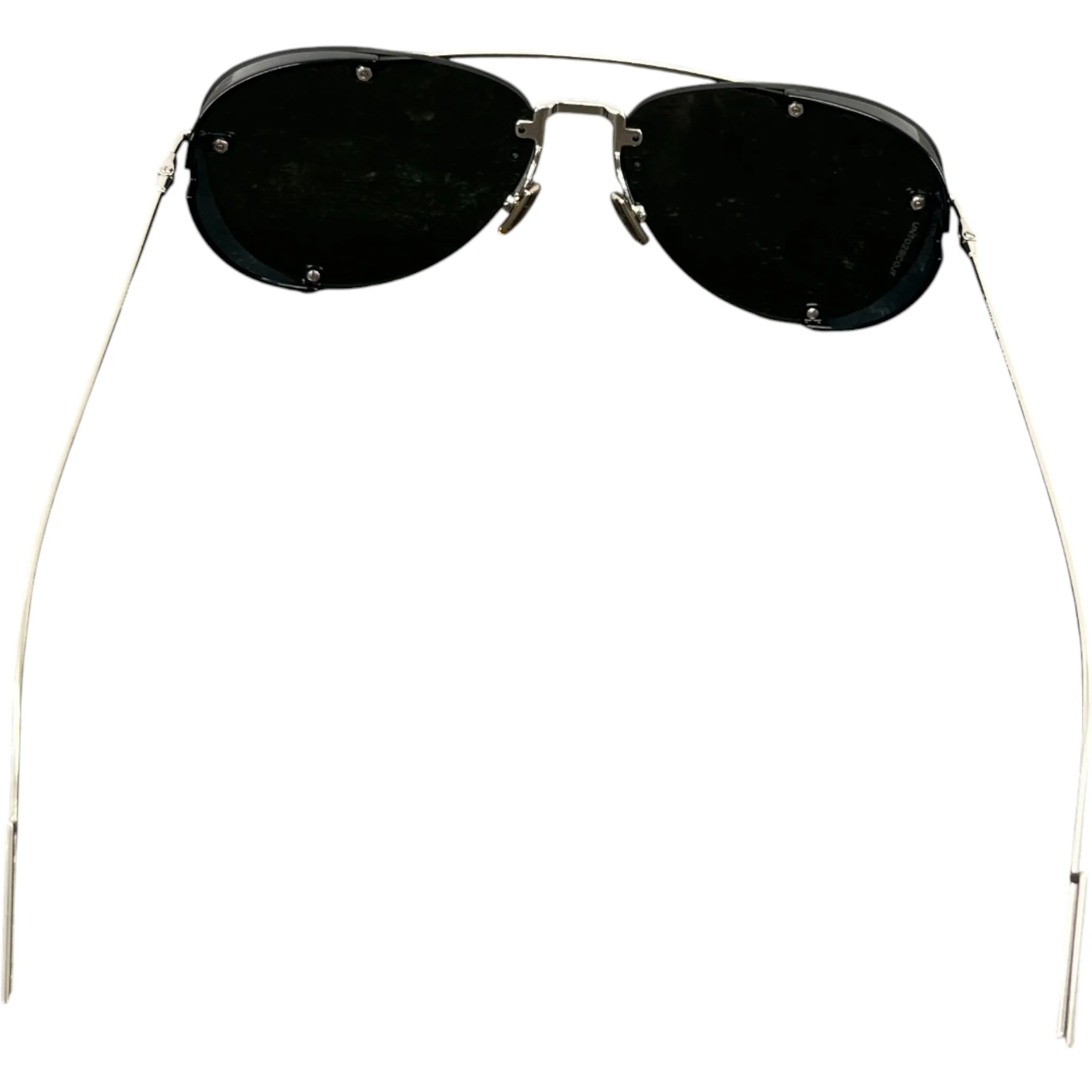 Men's 0102K Aviator Sunglasses Silver - Image 4