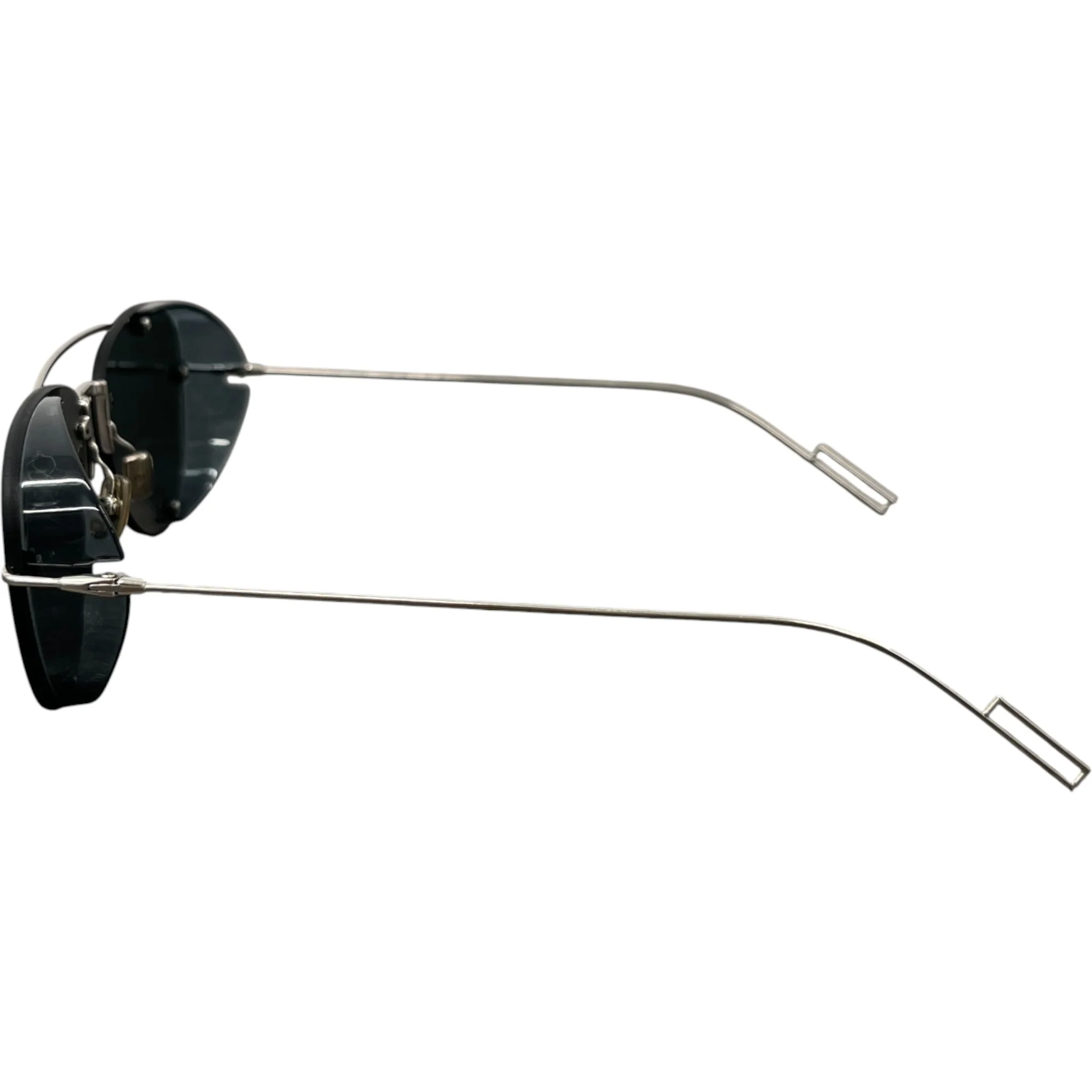 Men's 0102K Aviator Sunglasses Silver - Image 6