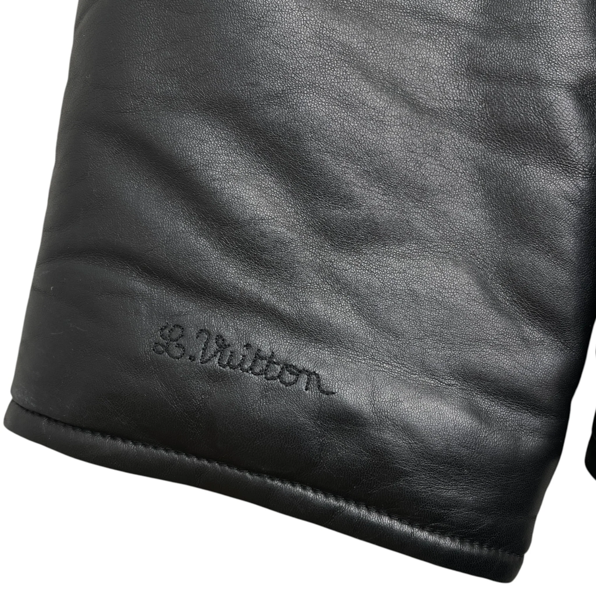 Men's 2021 Lamb Leather Moto Jacket Black Size IT 58 / XXXXL - Image 12