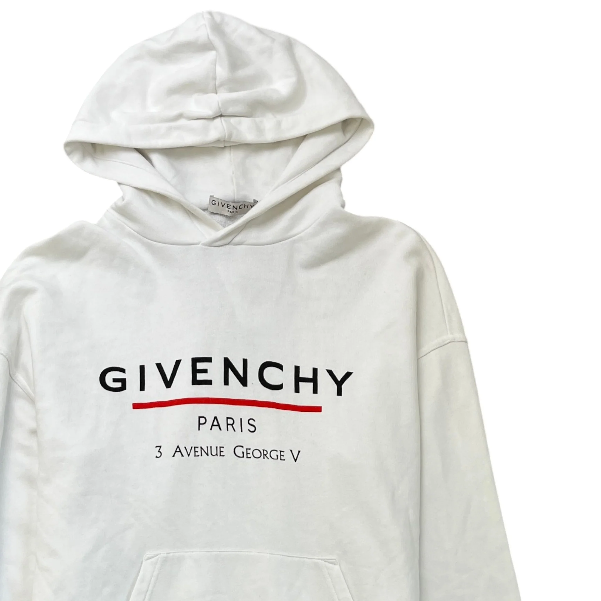 Men's 3 Avenue George V Hoodie White Size S - Image 3
