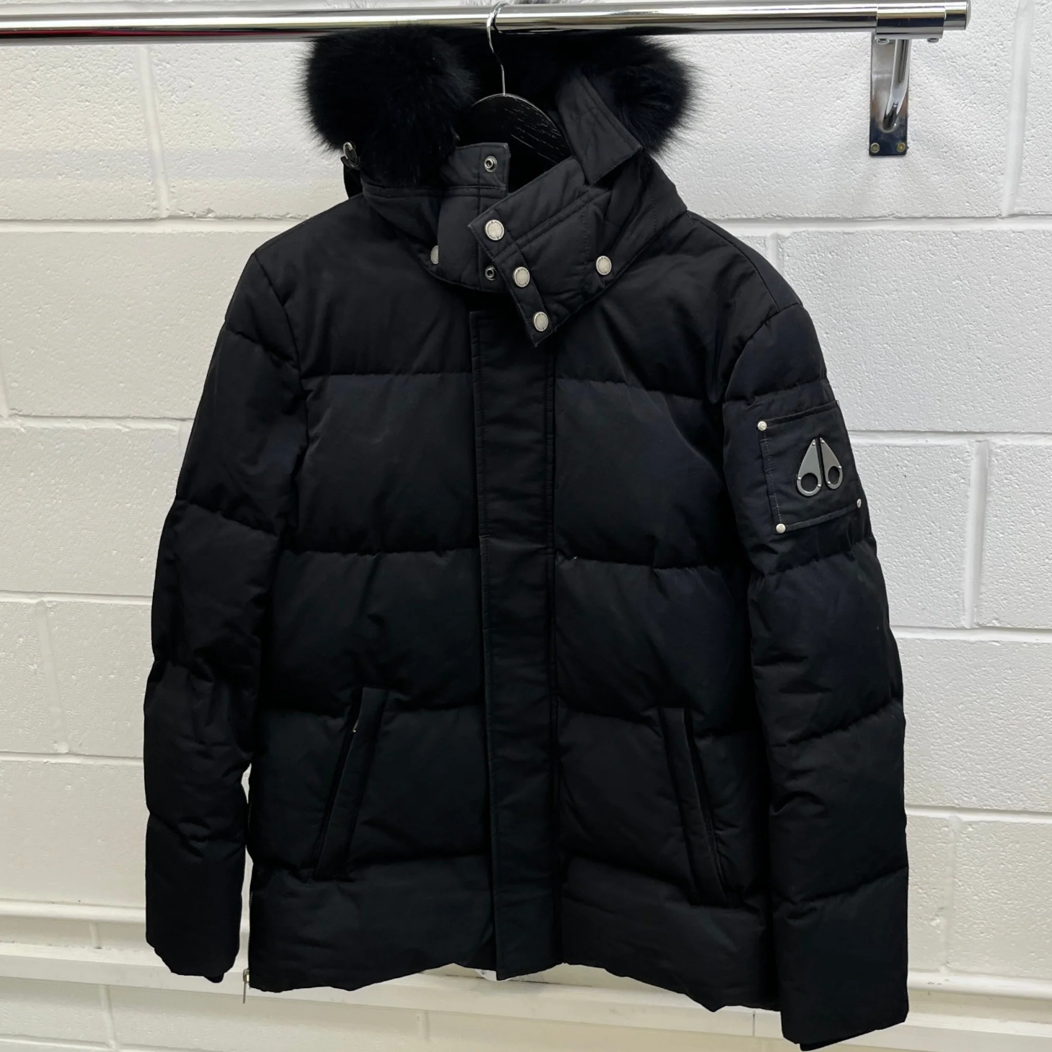 Men's 3Q Down Jacket Black Size L - Image 8