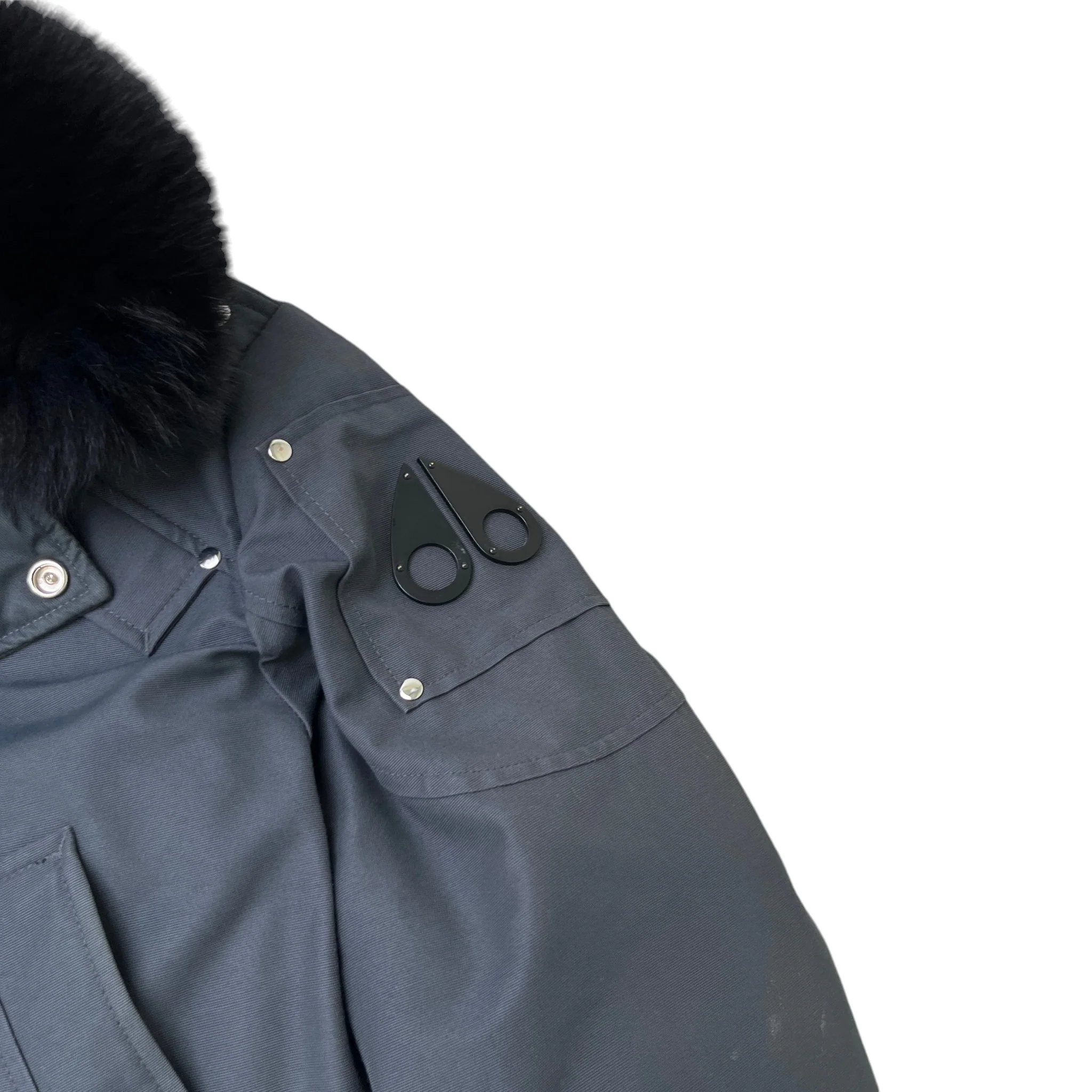 Men's 3Q Down Jacket Grey Size L - Image 5