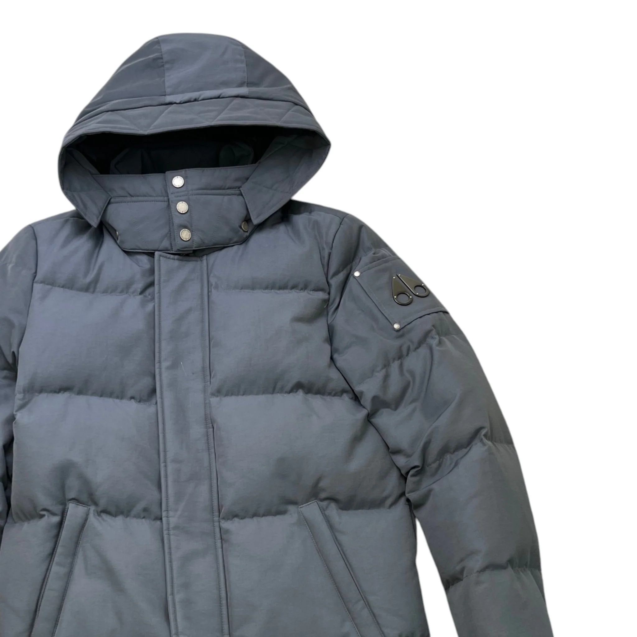 Men's 3Q Down Jacket Grey Size M - Image 3