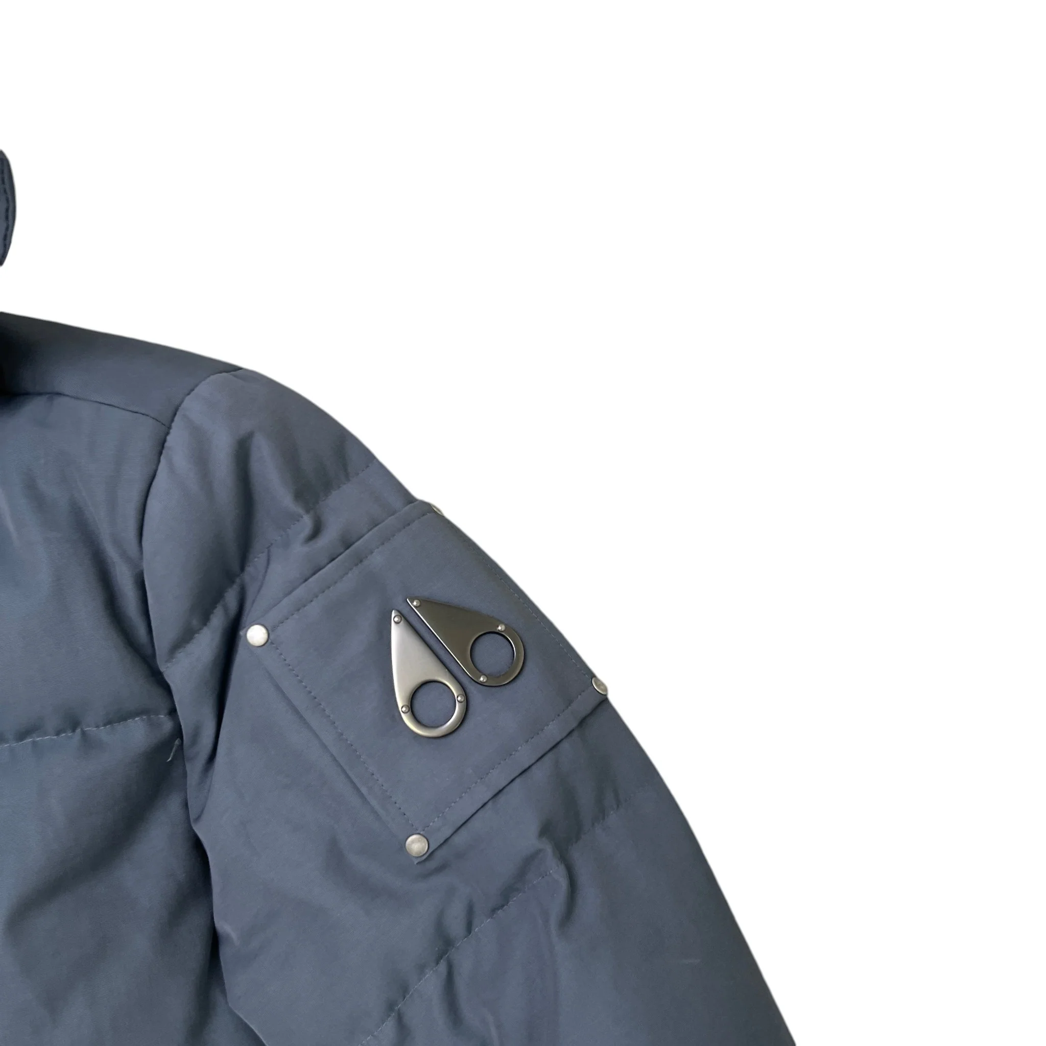 Men's 3Q Down Jacket Grey Size M - Image 5