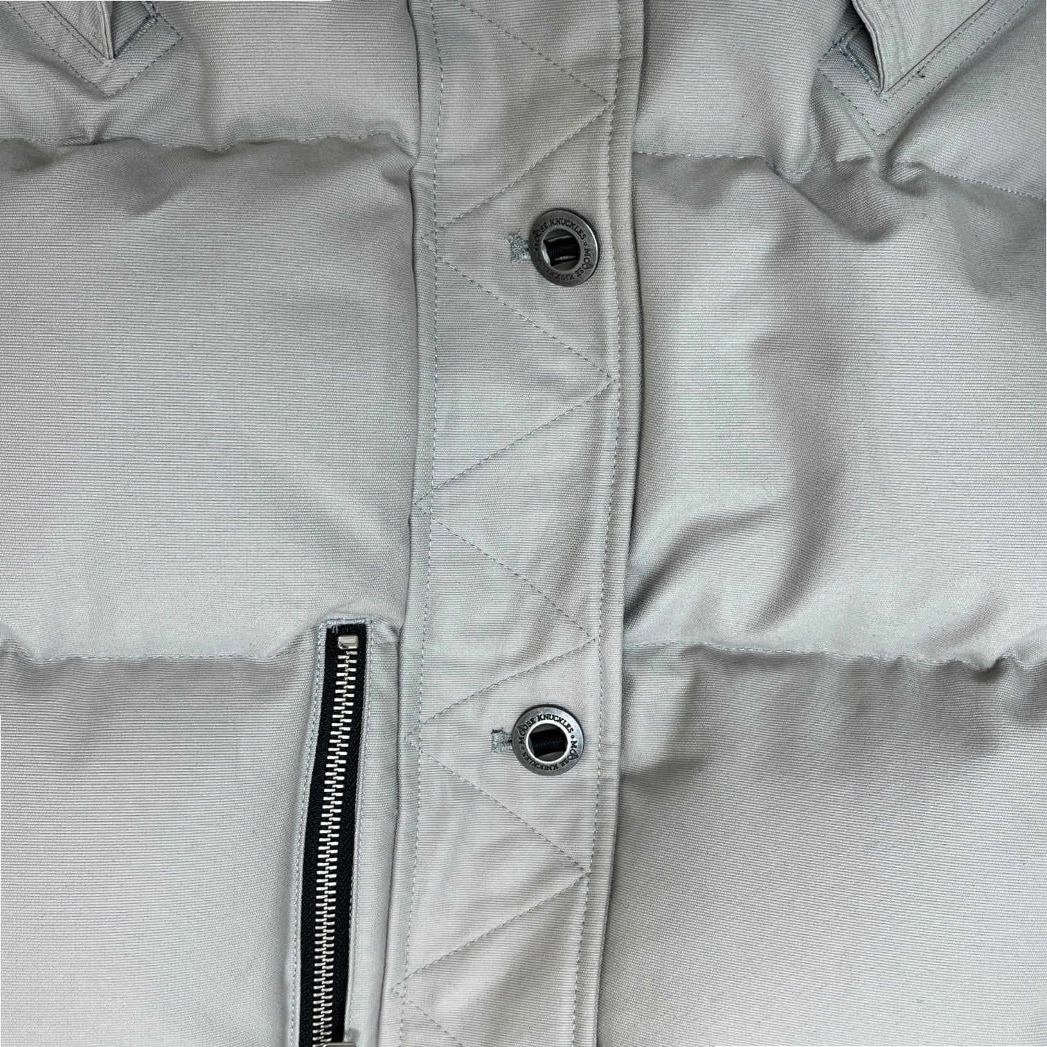 Men's 3Q Down Jacket Grey Size M - Image 7