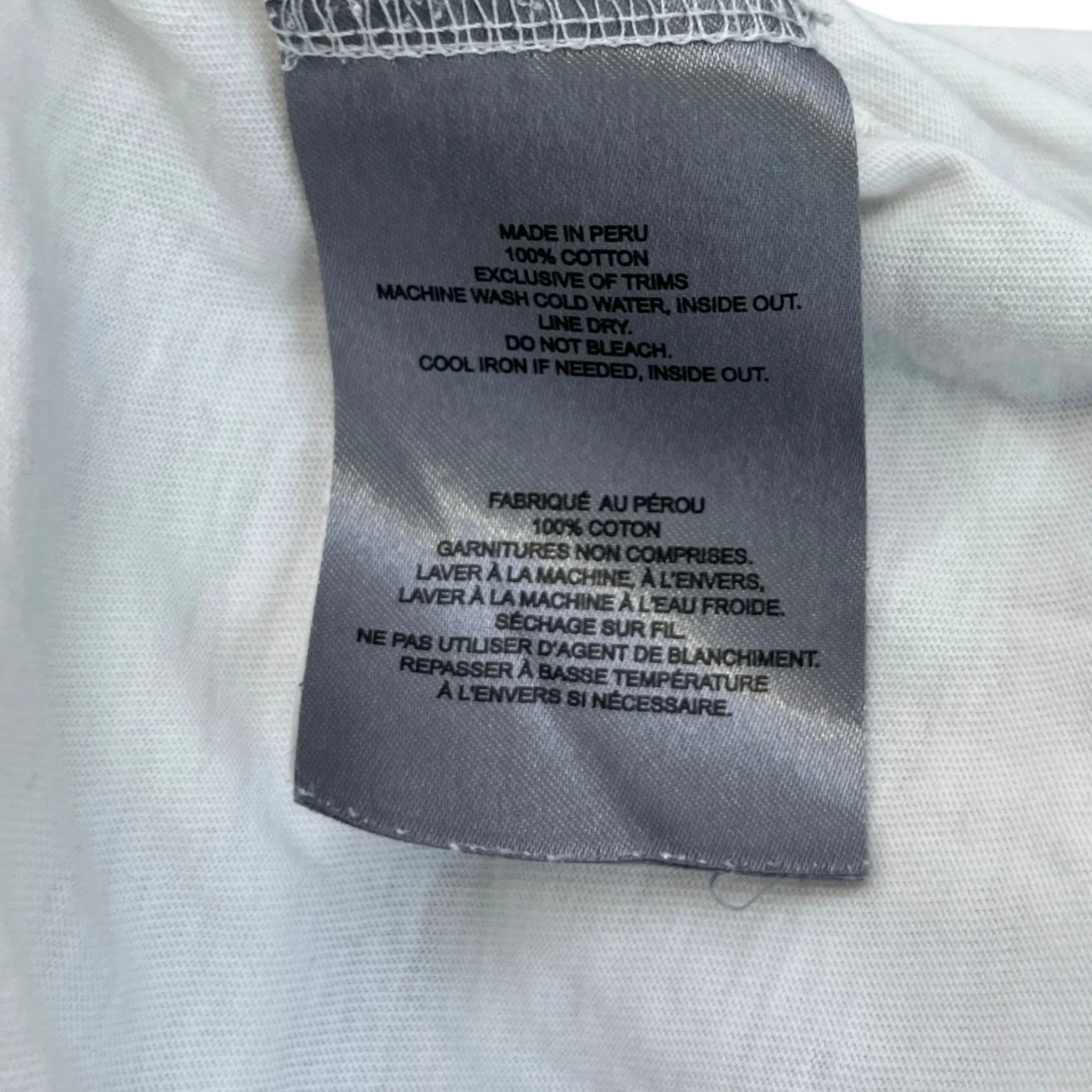 Men's 3Q Logo T-Shirt White Size S - Image 6