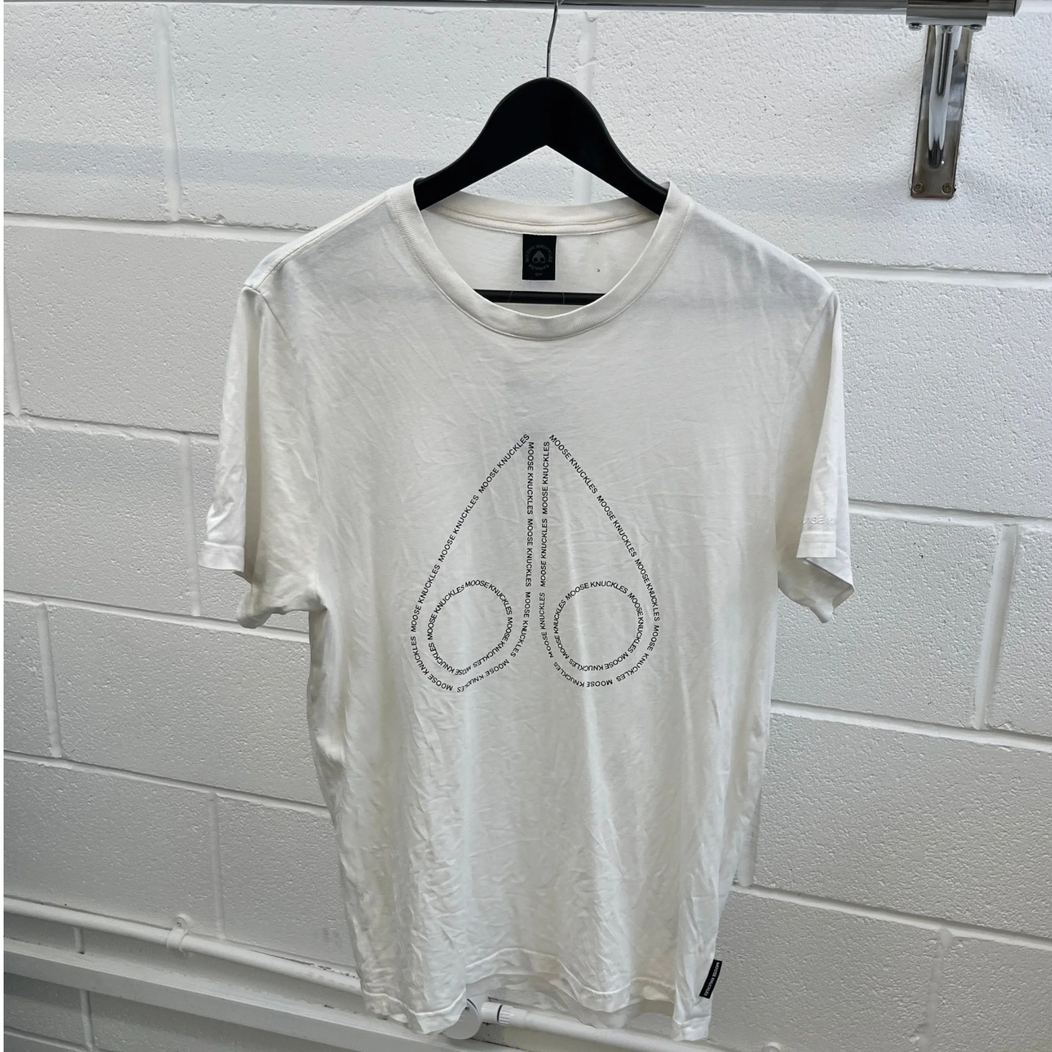Men's 3Q Logo T-Shirt White Size S - Image 8