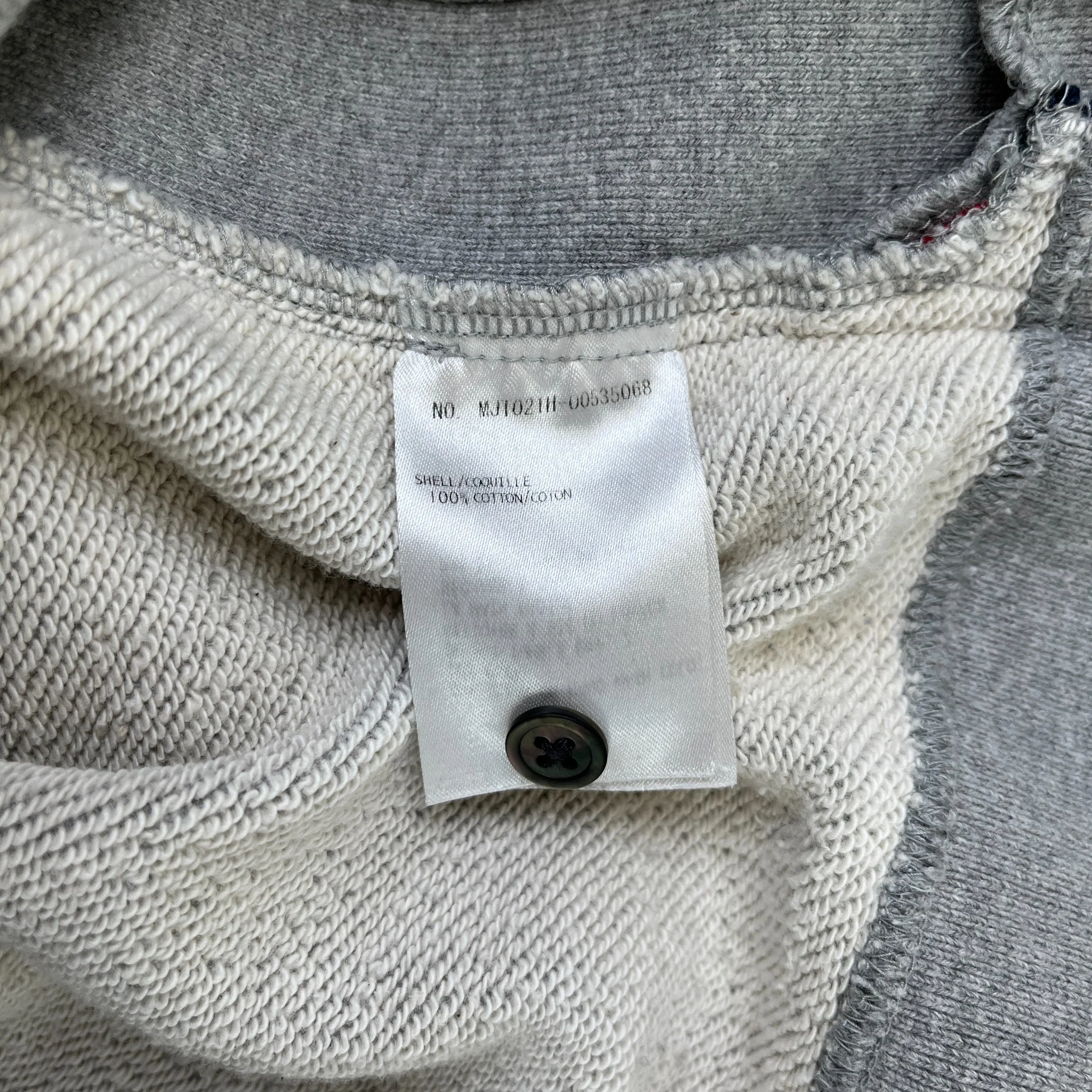 Men's 4-Bar Stripe Sweatshirt Grey Size M - Image 6