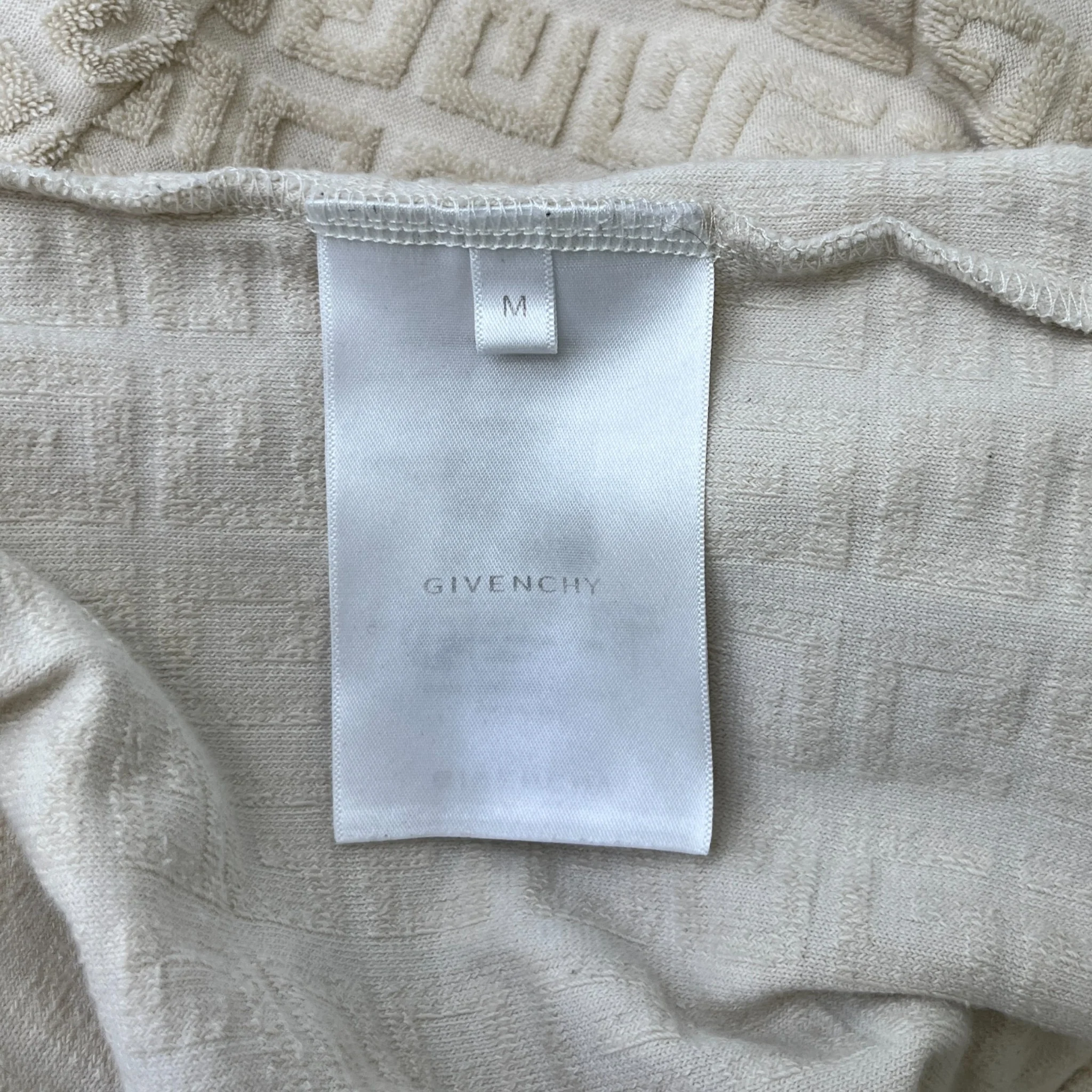 Men's 4G Embroidered Logo T-Shirt Beige Size M - Image 6