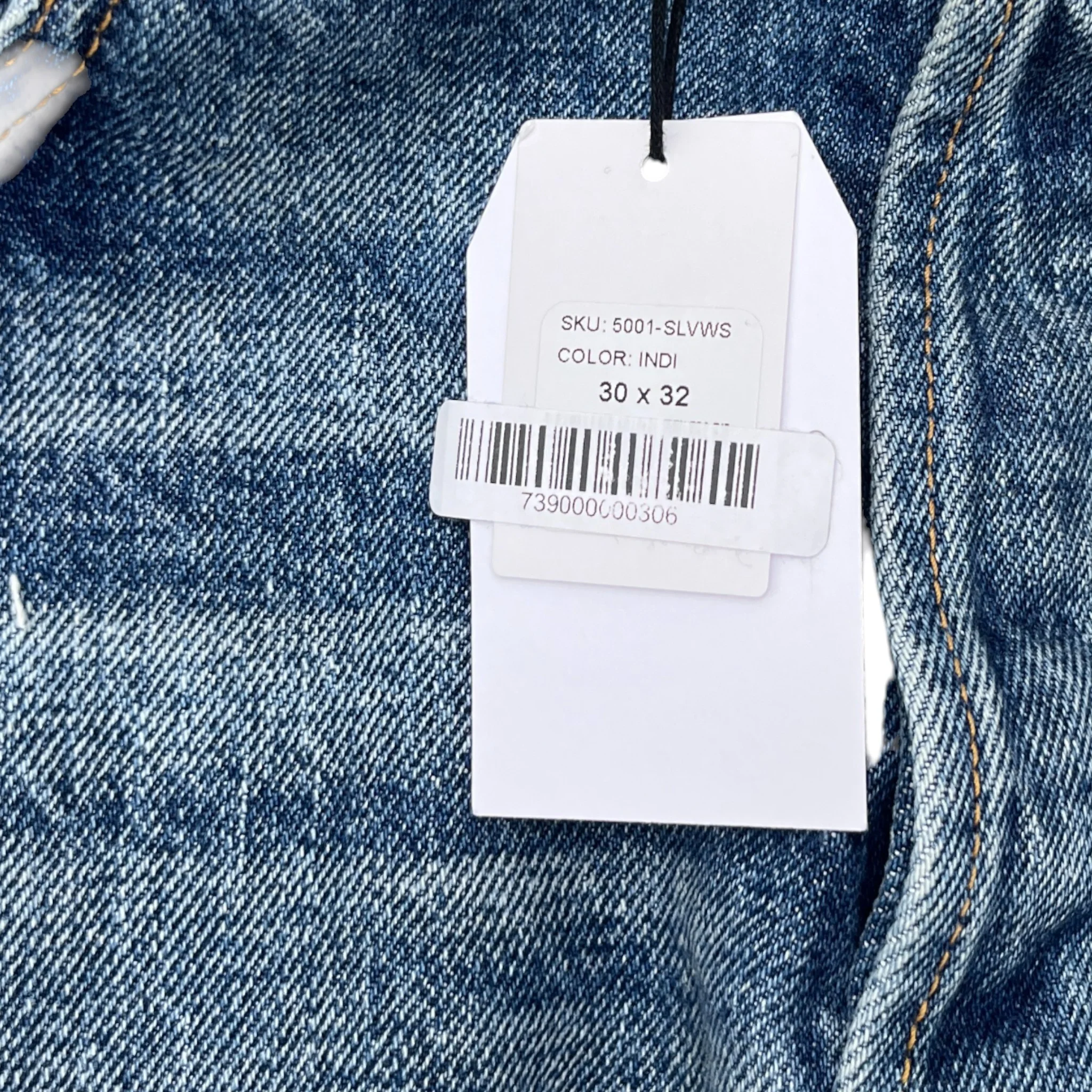 Men's 5001 Selvage Jeans Blue Size Waist 30" - Image 7