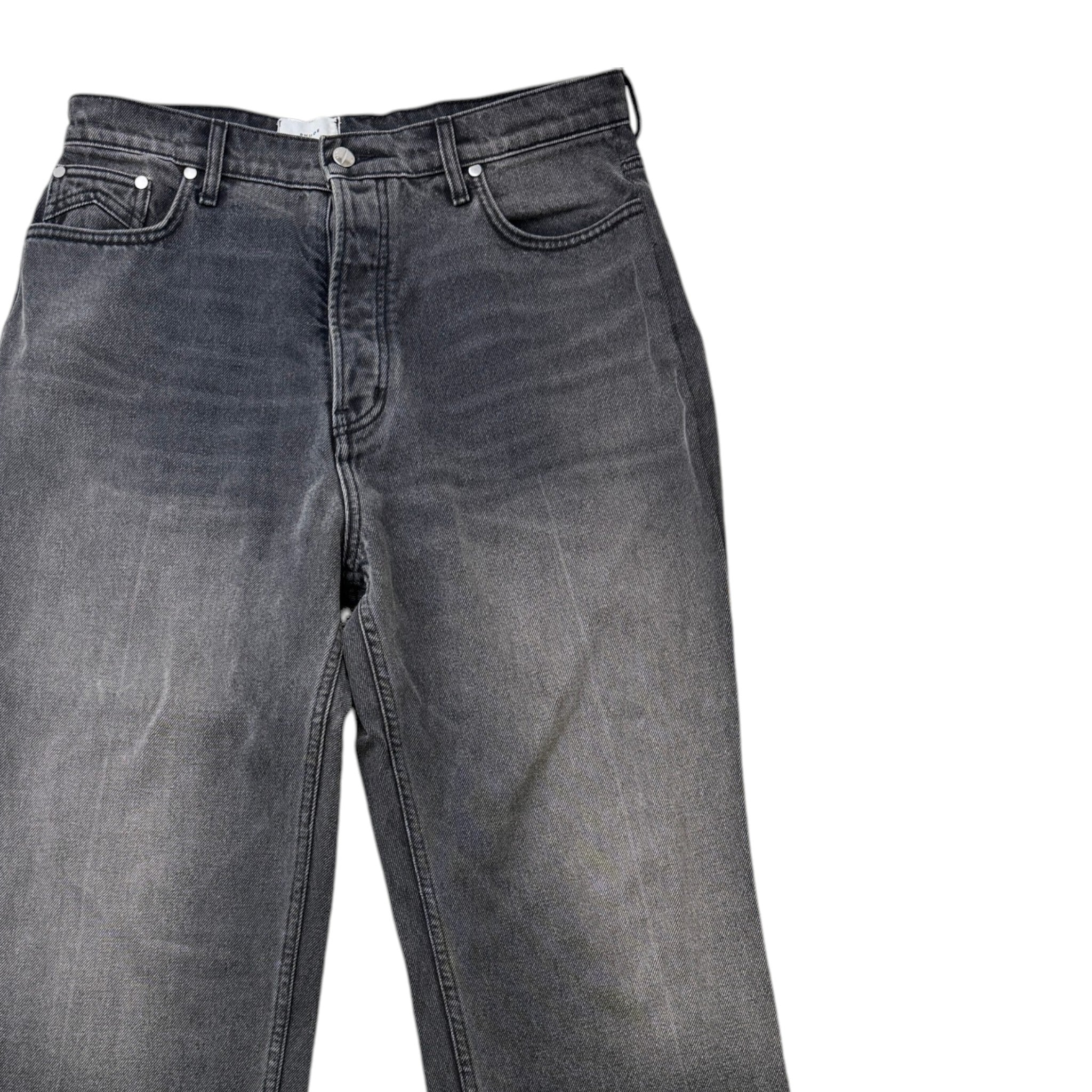 Men's 90S Wide Leg Washed Jeans Black Size Waist 34" - Image 5