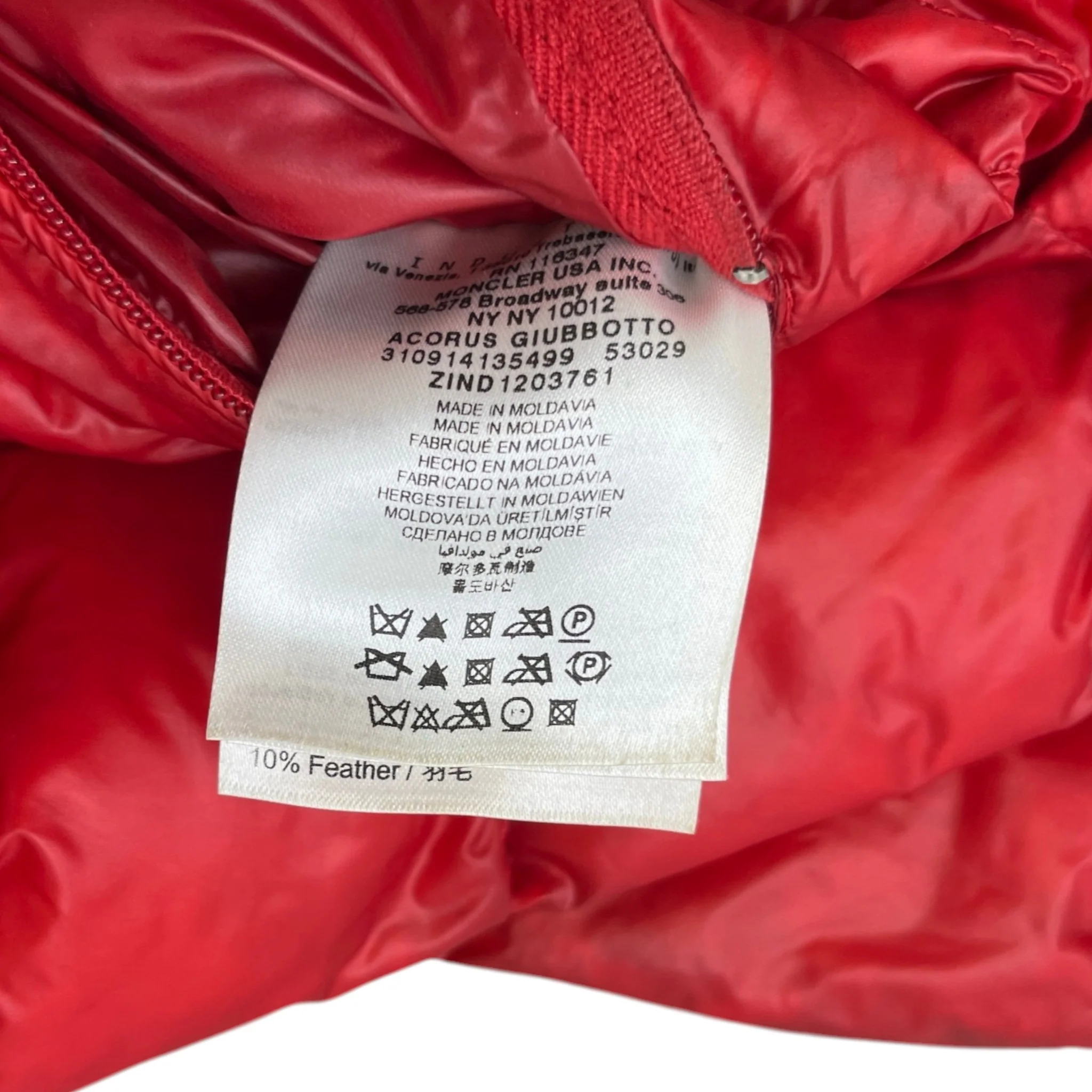 Men's Acorus Down Jacket Red Size 4 / XL - Image 8