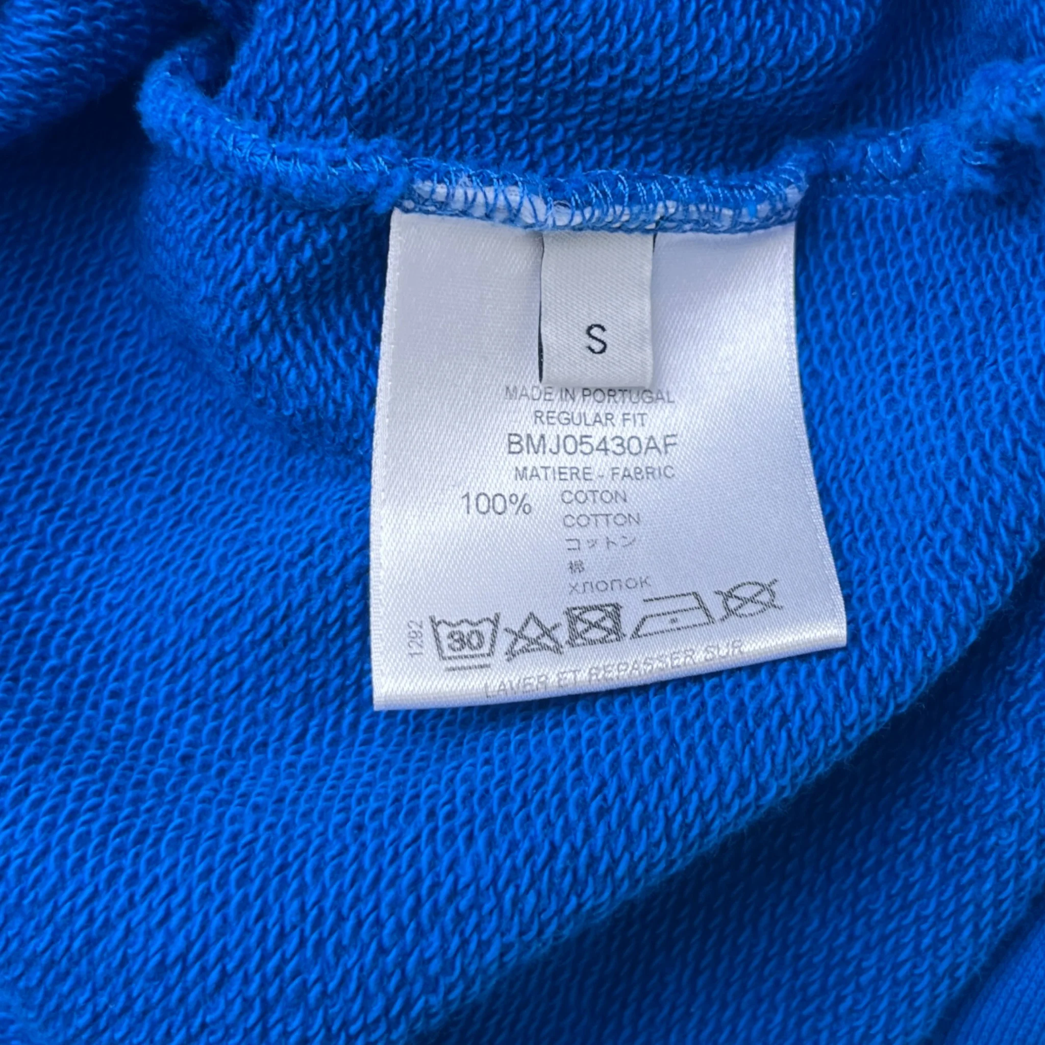 Men's Address Logo Hoodie Blue Size S - Image 6