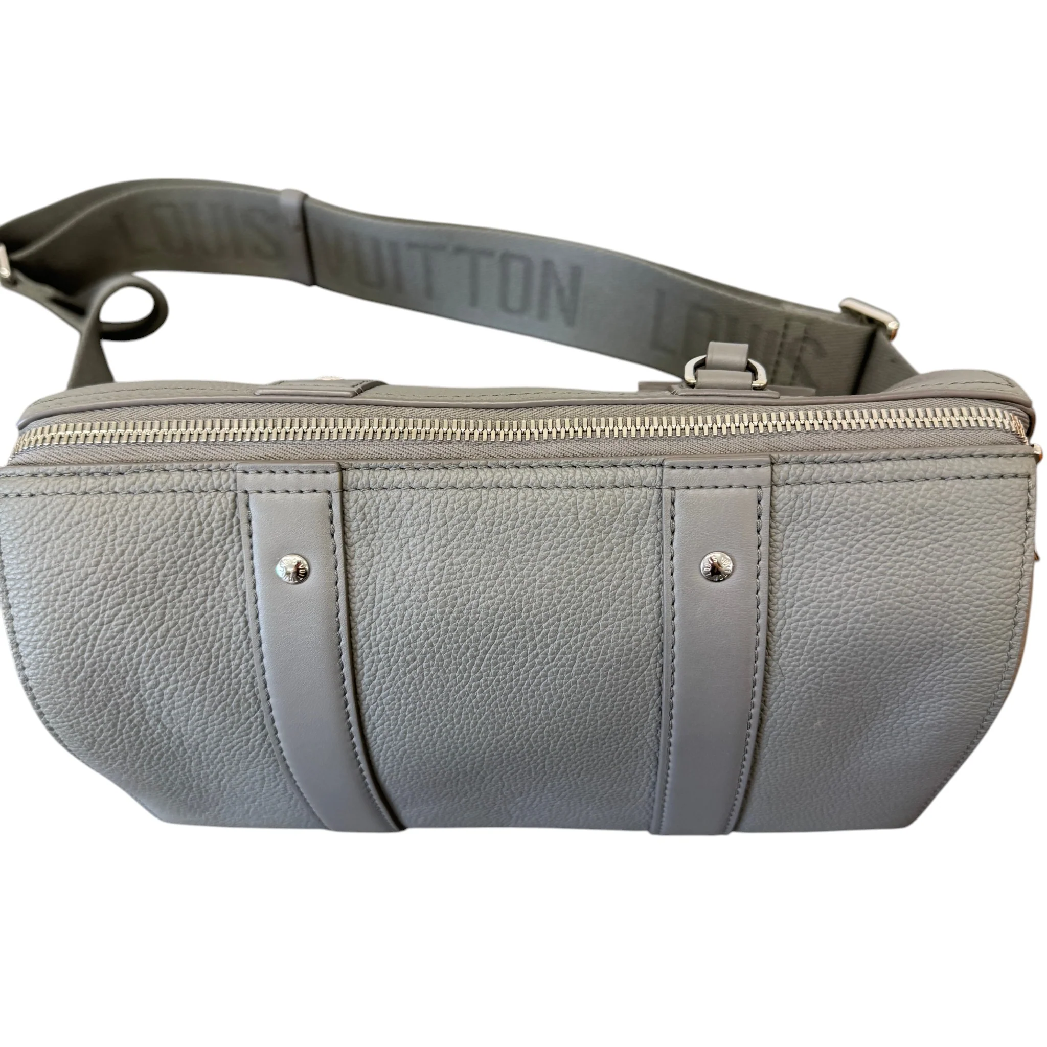 Men's Aerogram City Keepall Crossbody Bag Grey - Image 7