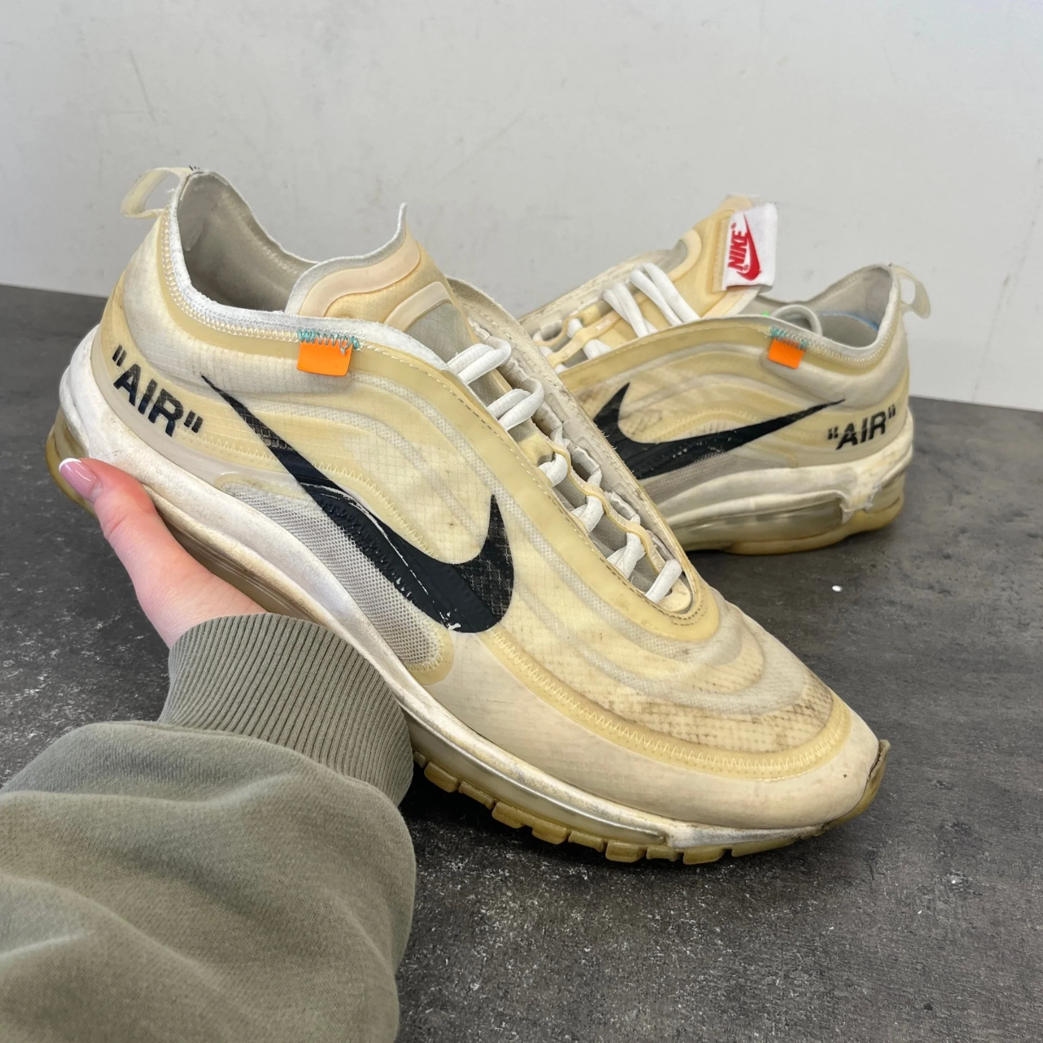 Men's Air Max 97 The Ten Low Trainers Beige Size EU 44 / UK 10 - Image 12