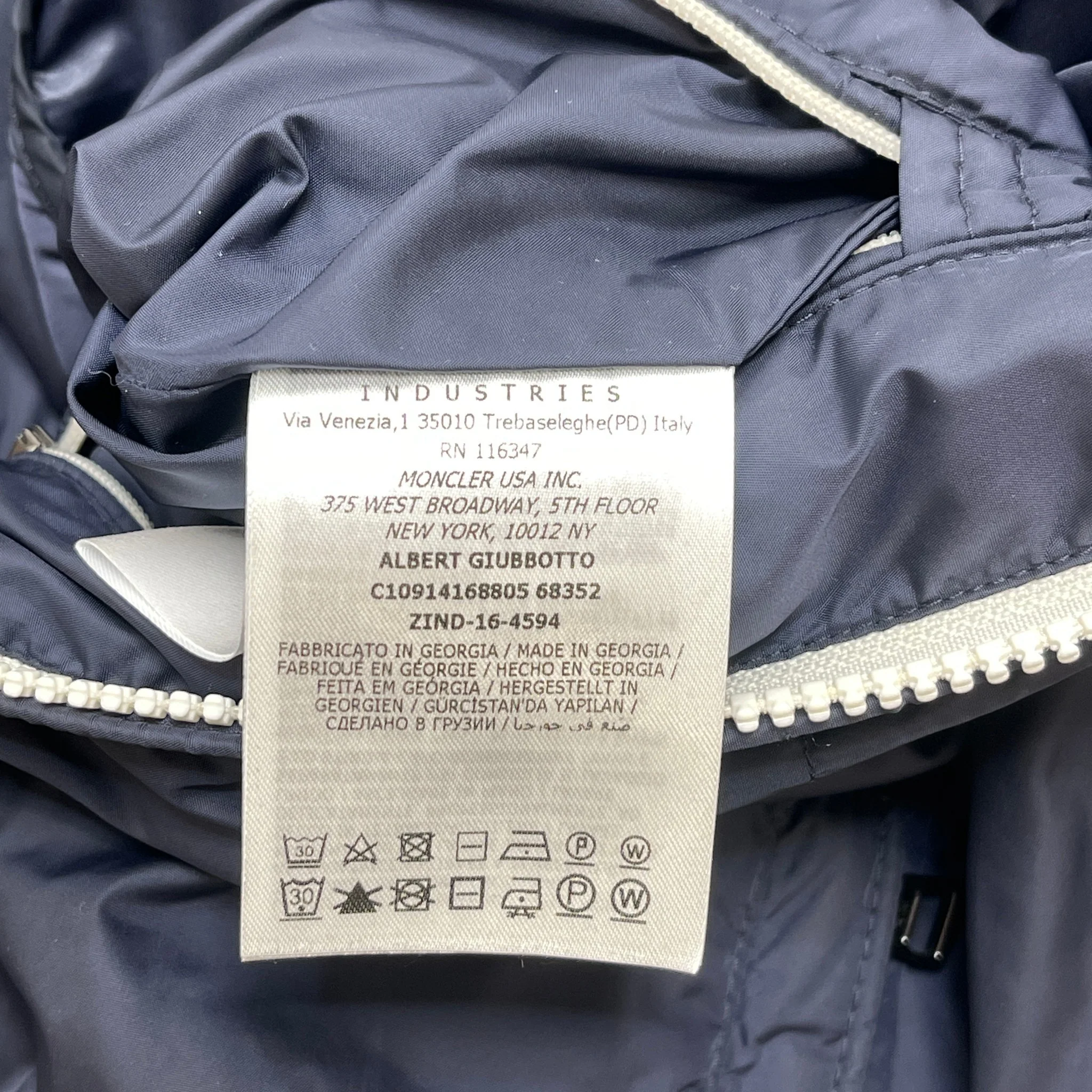 Men's Albert Windbreaker Navy Size 2 / M - Image 9