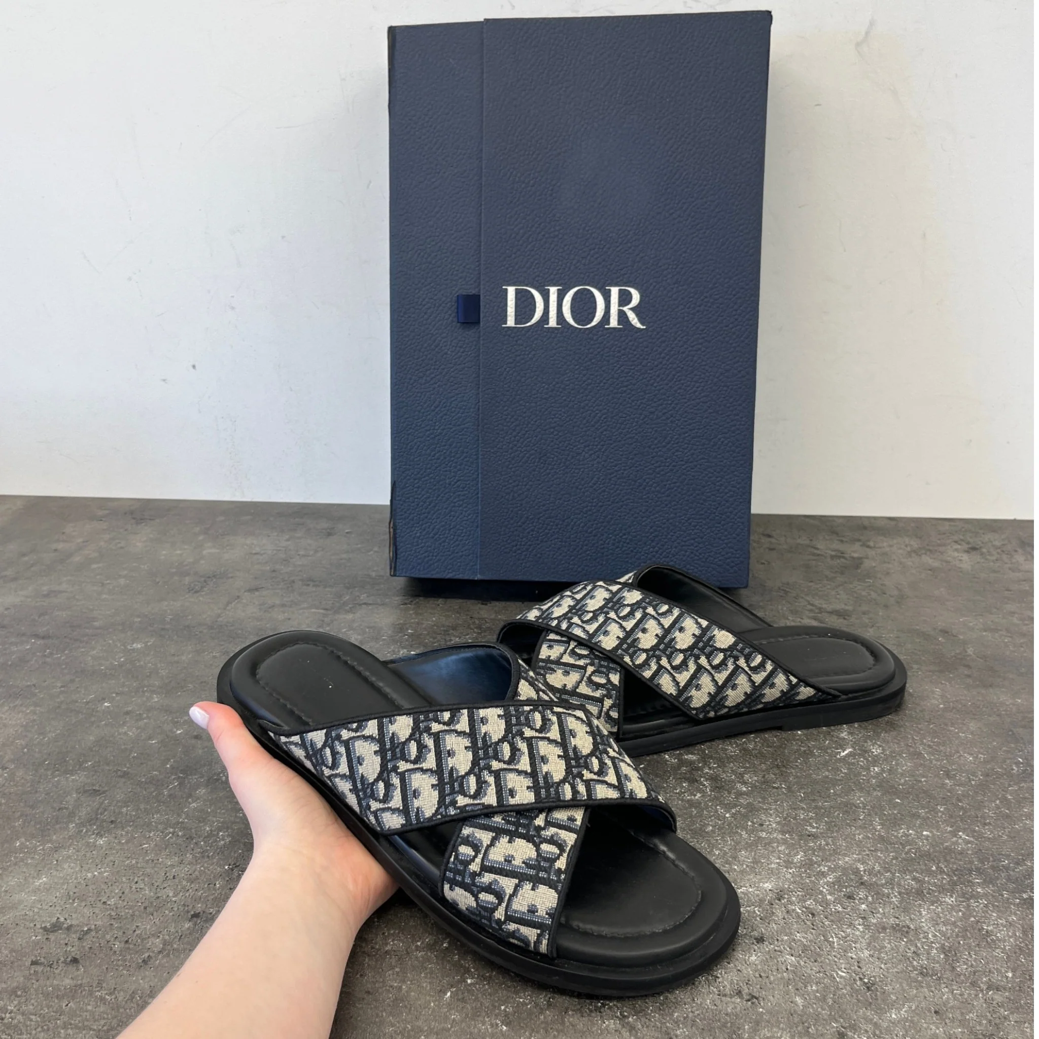 Men's Alias Oblique Sandals Black Size EU 43 / UK 9 - Image 12