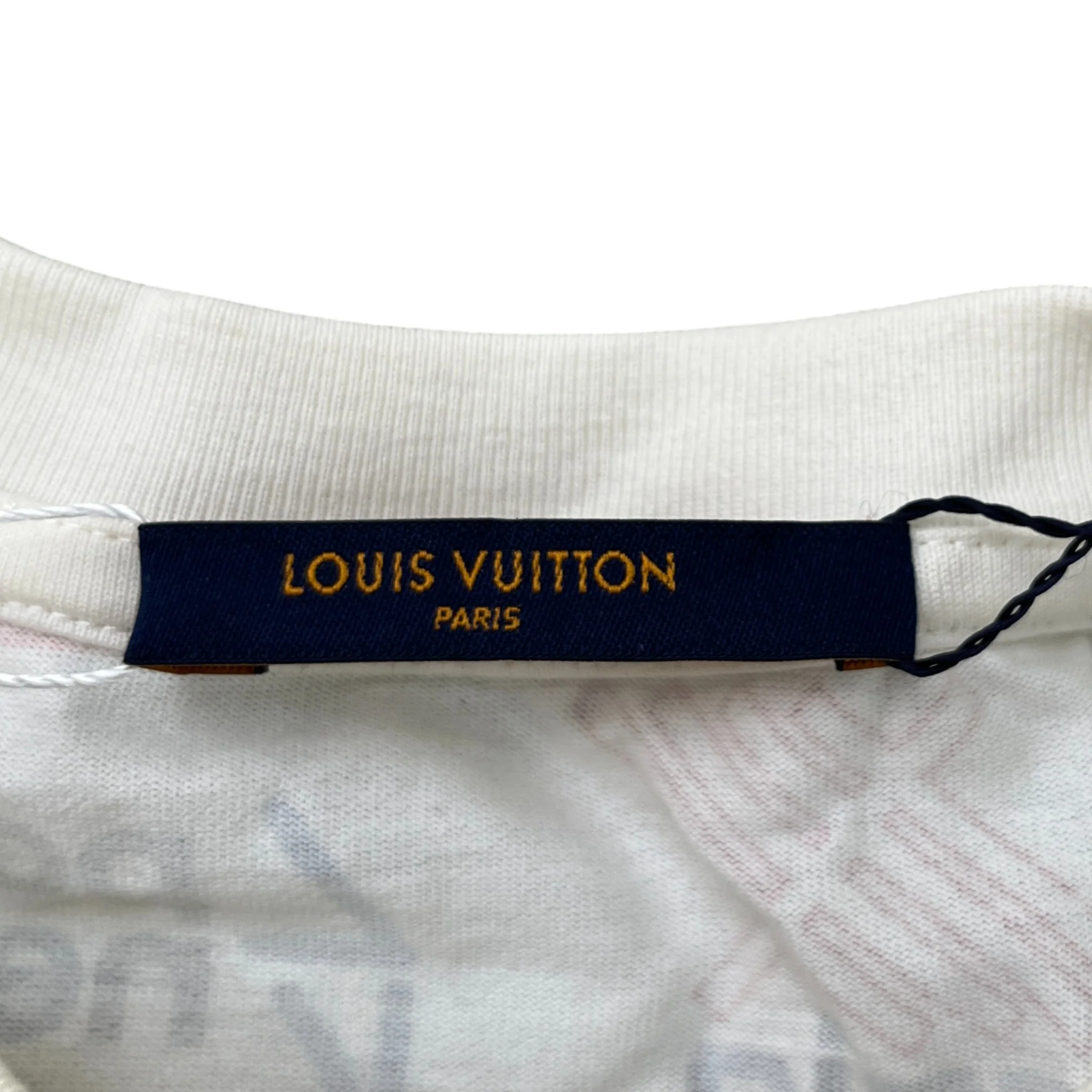 Men's Allover Logo T-Shirt White Size XL - Image 8