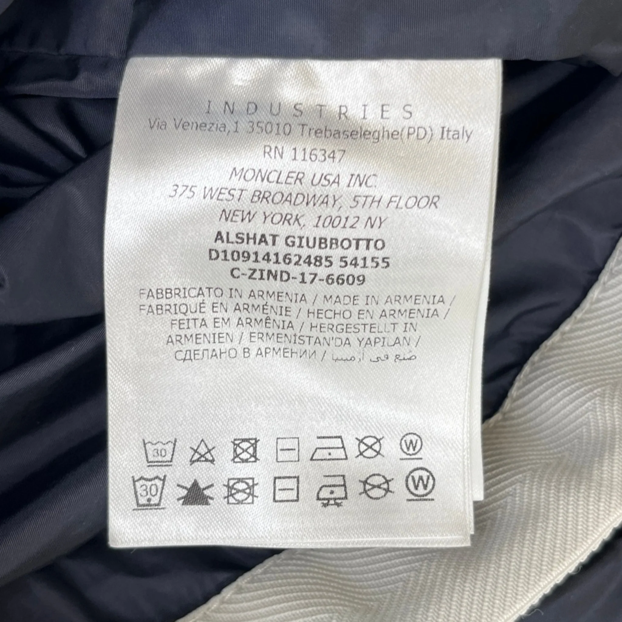 Men's Alshat Windbreaker Navy Size 2 / M - Image 8