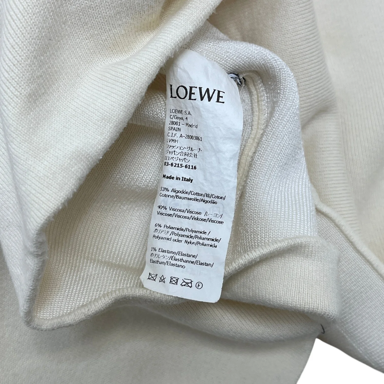 Men's Anagram Pocket Jumper Beige Size XL - Image 7
