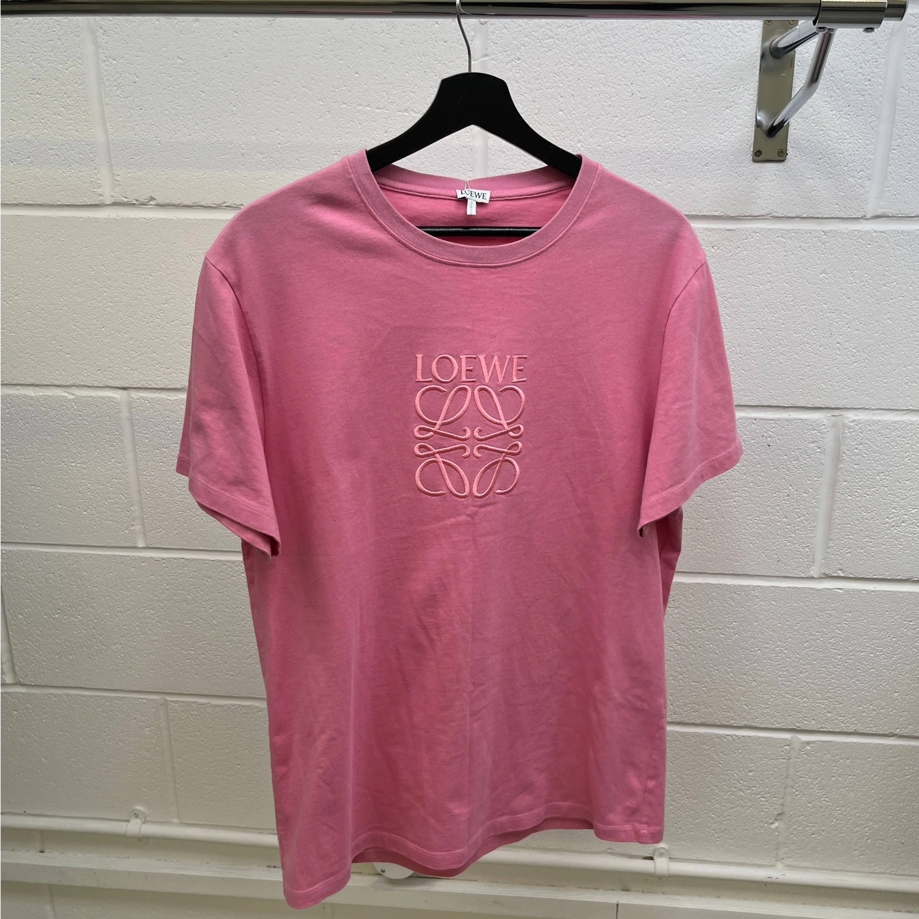 Men's Anagram T-Shirt Pink Size M - Image 8