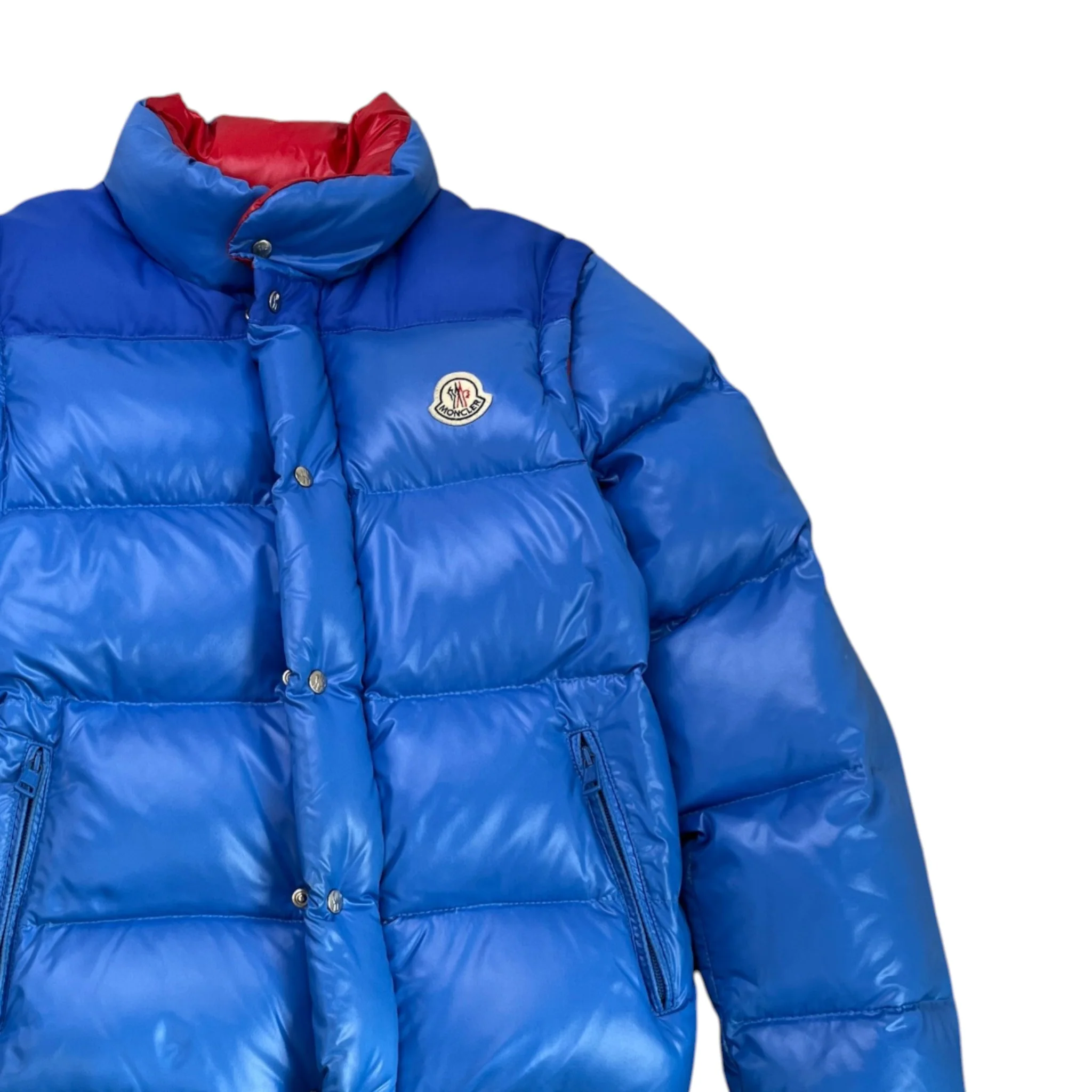 Men's Anderson Removable Sleeves Down Jacket Blue Size 0/XS - Image 3