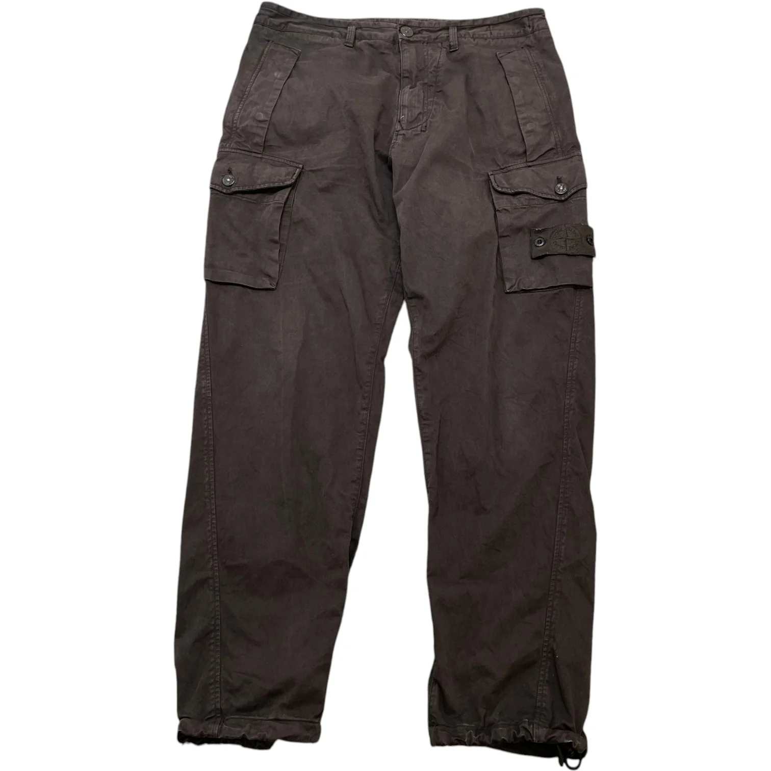 Men's Applique Logo Ghost Cargos Brown Size Waist 32"