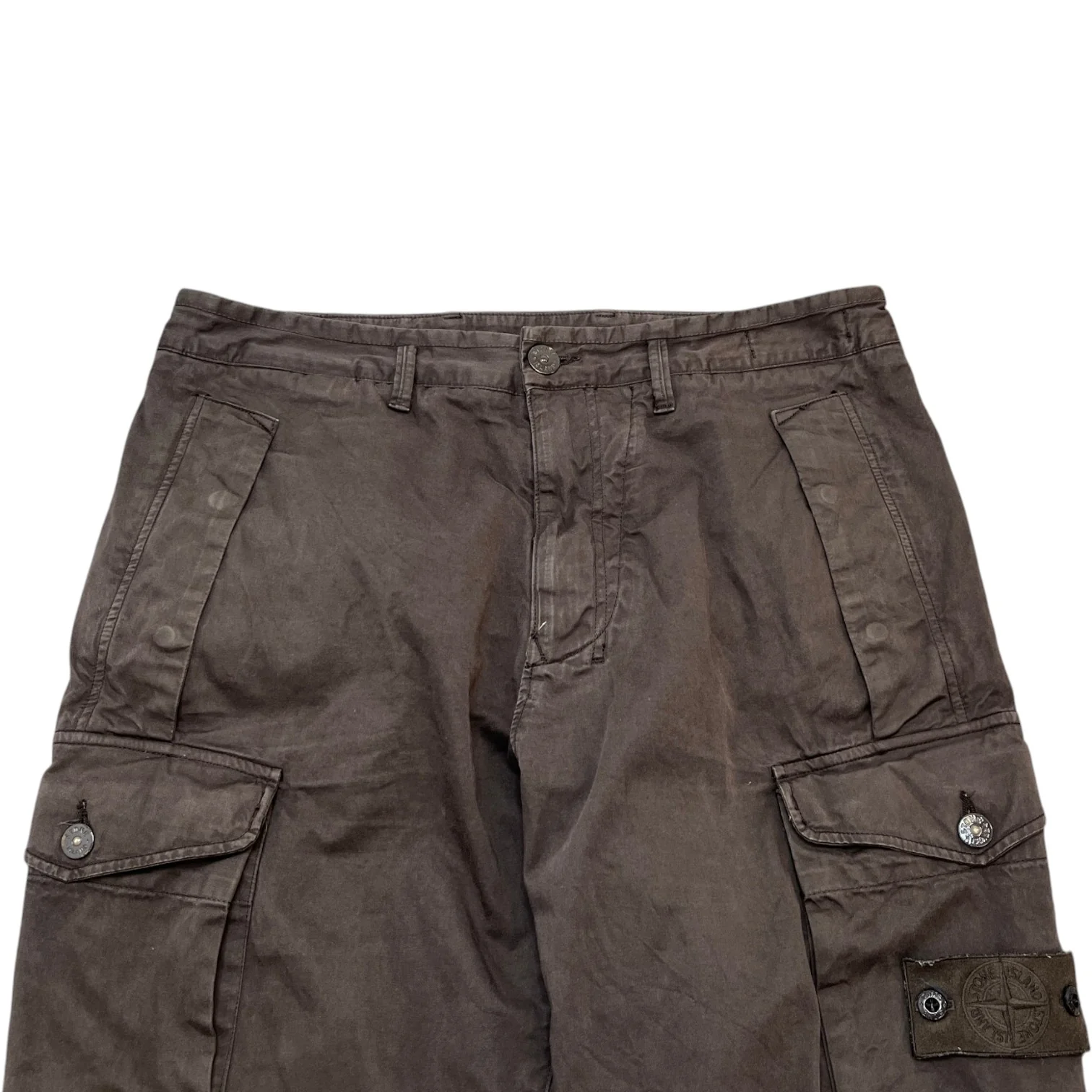 Men's Applique Logo Ghost Cargos Brown Size Waist 32" - Image 5