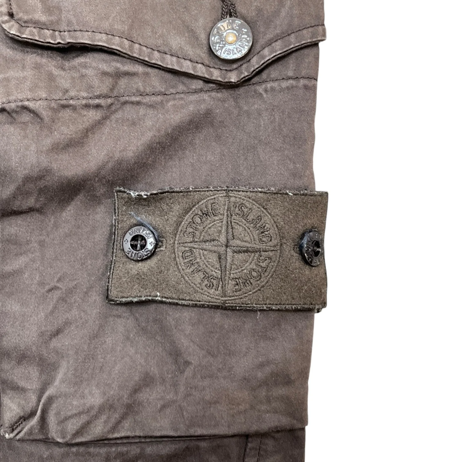 Men's Applique Logo Ghost Cargos Brown Size Waist 32" - Image 6