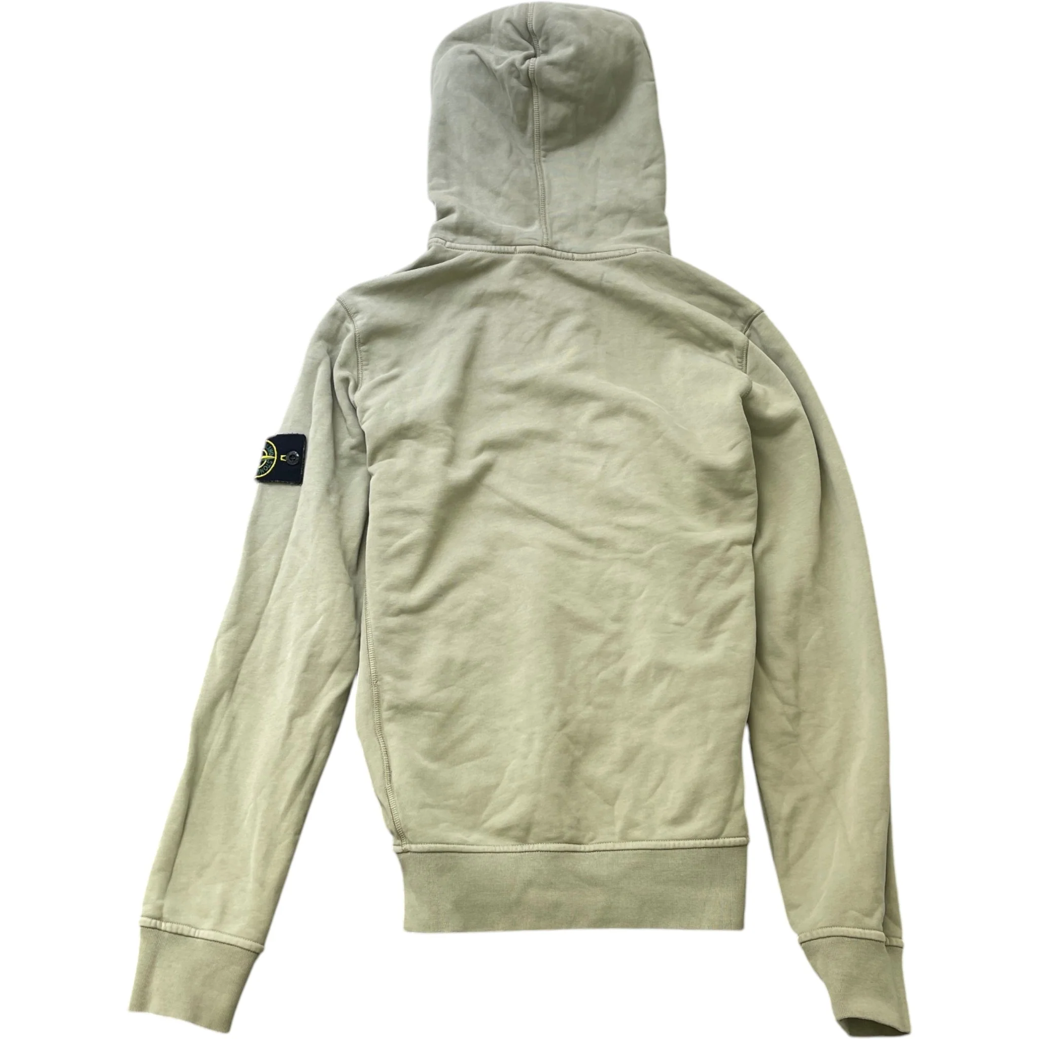 Men's Applique Logo Hoodie Green Size S - Image 2