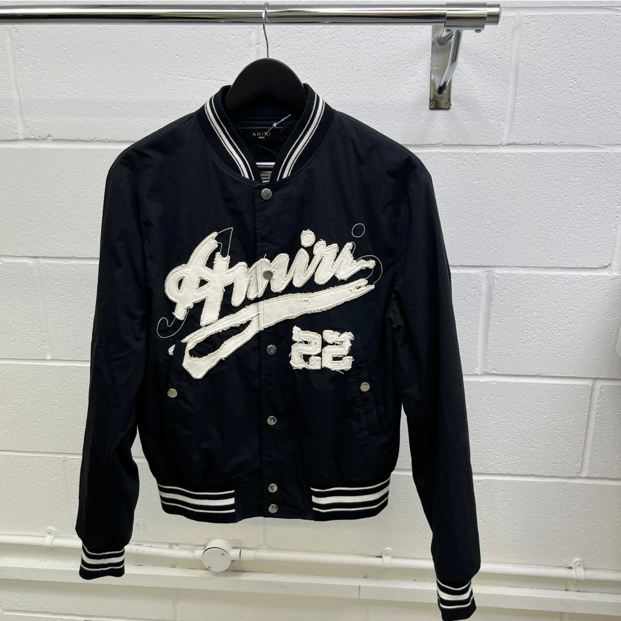 Men's Applique Logo Jacket Black Size IT 50 / L - Image 9