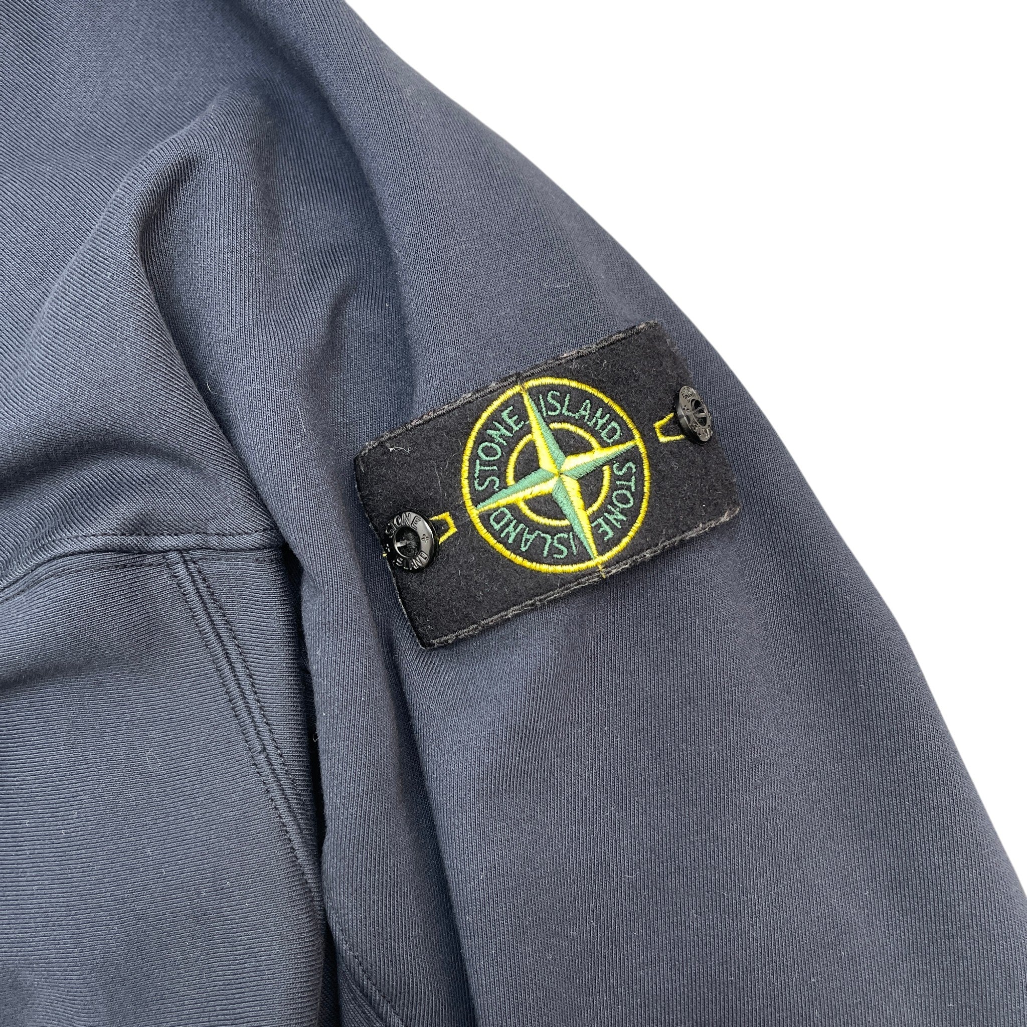Men's Applique Logo Jacket Navy Size S - Image 8