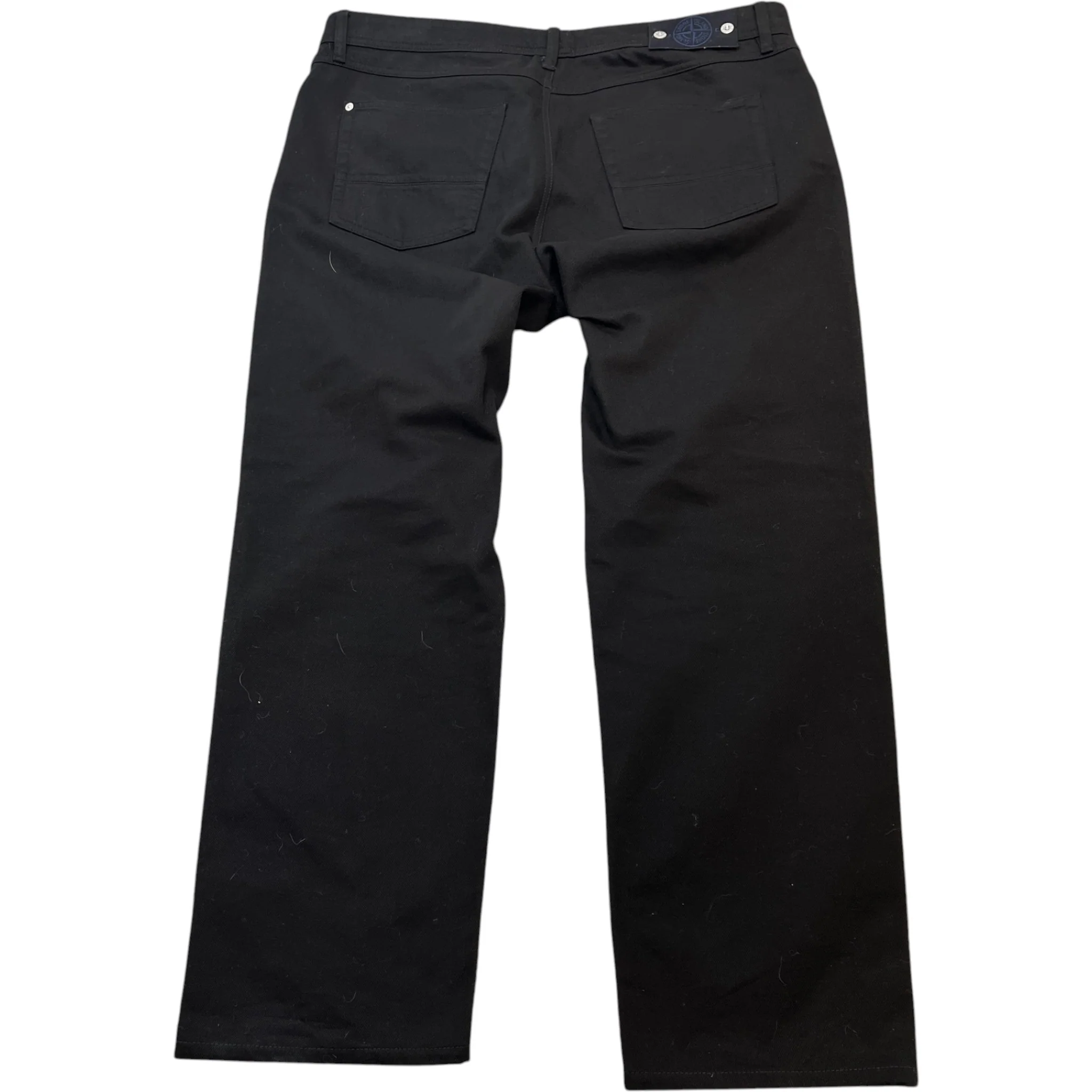 Men's Applique Logo Jeans Black Size Waist 40" - Image 2