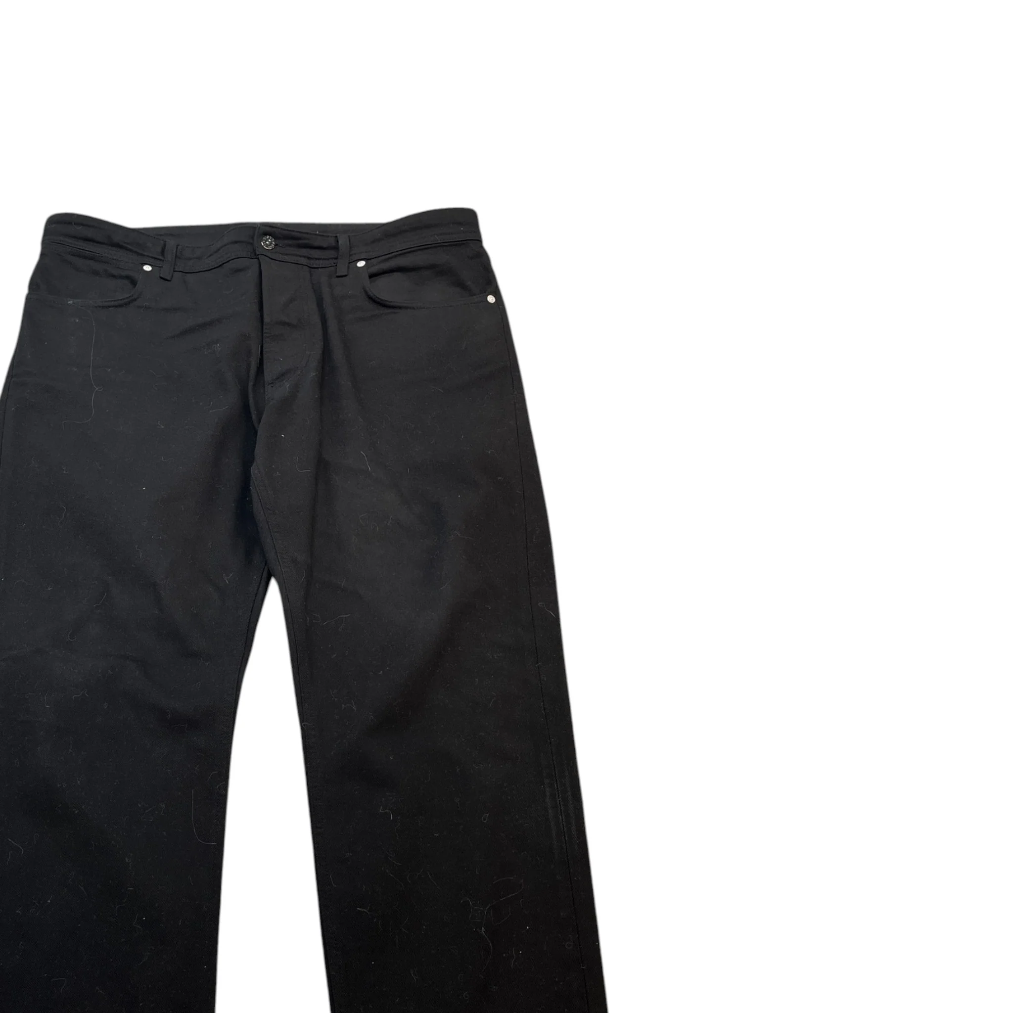 Men's Applique Logo Jeans Black Size Waist 40" - Image 3