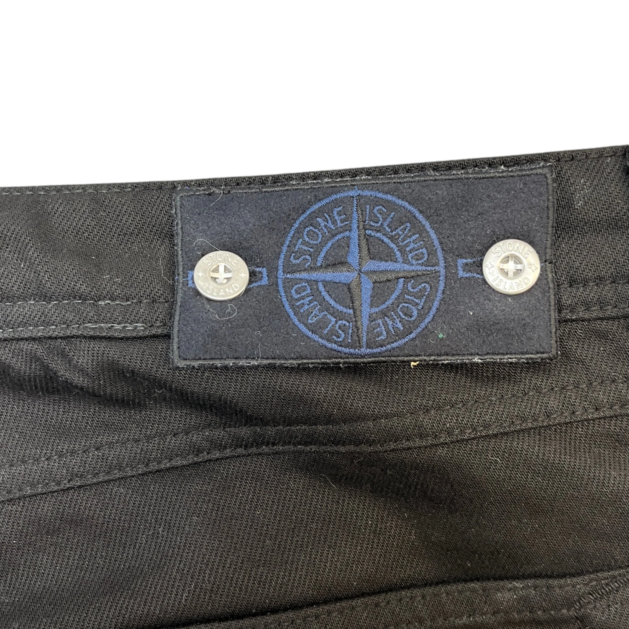 Men's Applique Logo Jeans Black Size Waist 40" - Image 5