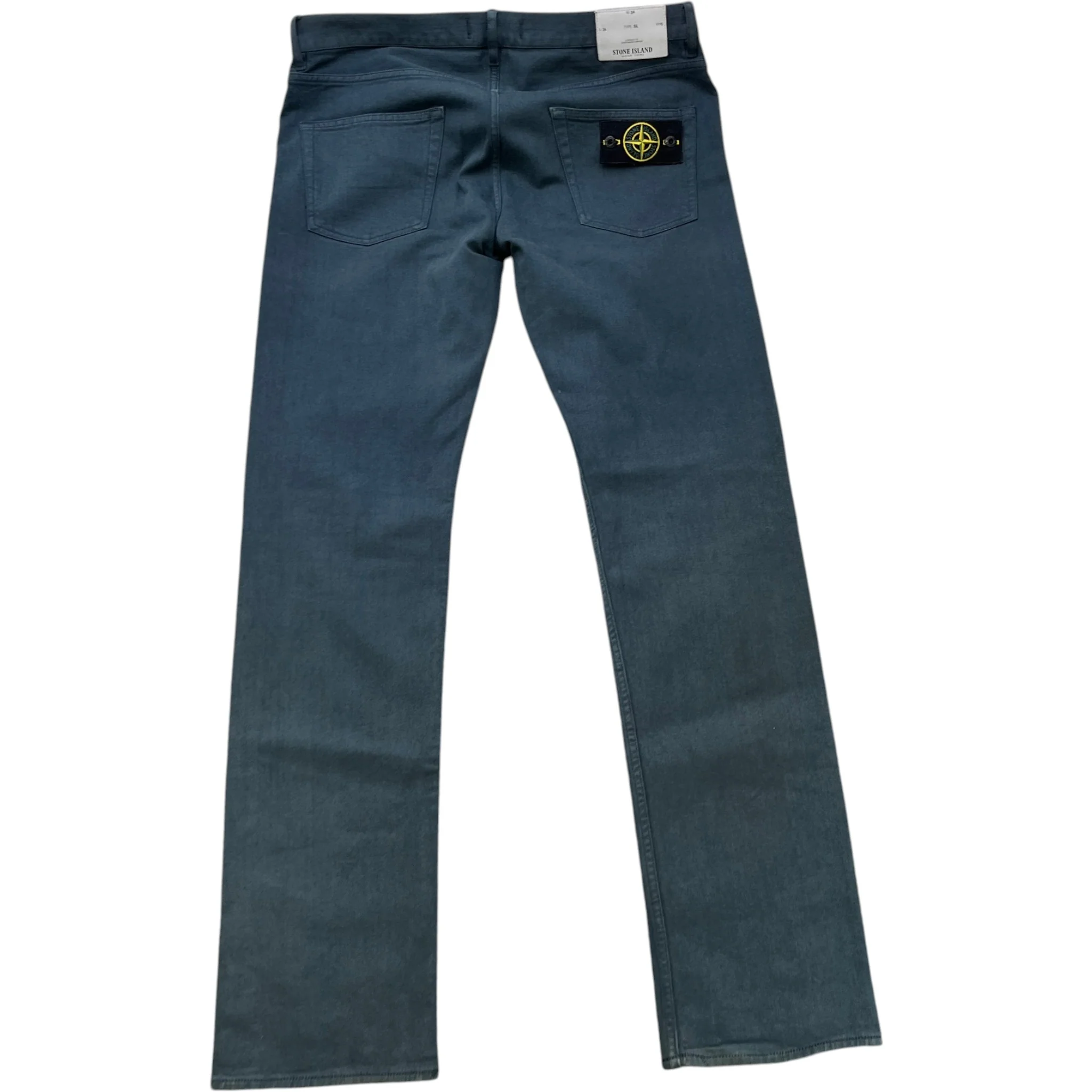 Men's Applique Logo Jeans Blue Size Waist 34" - Image 2