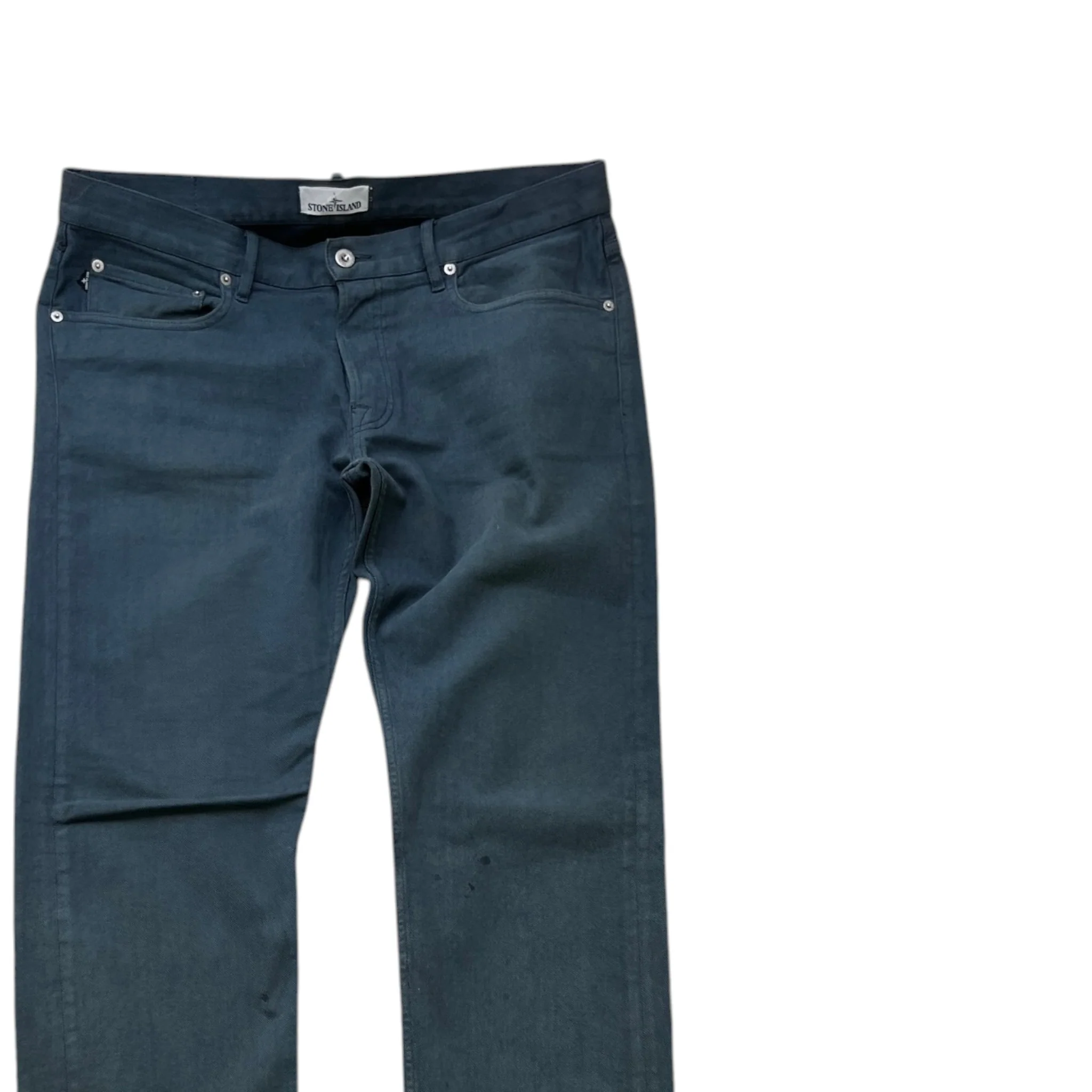 Men's Applique Logo Jeans Blue Size Waist 34" - Image 3