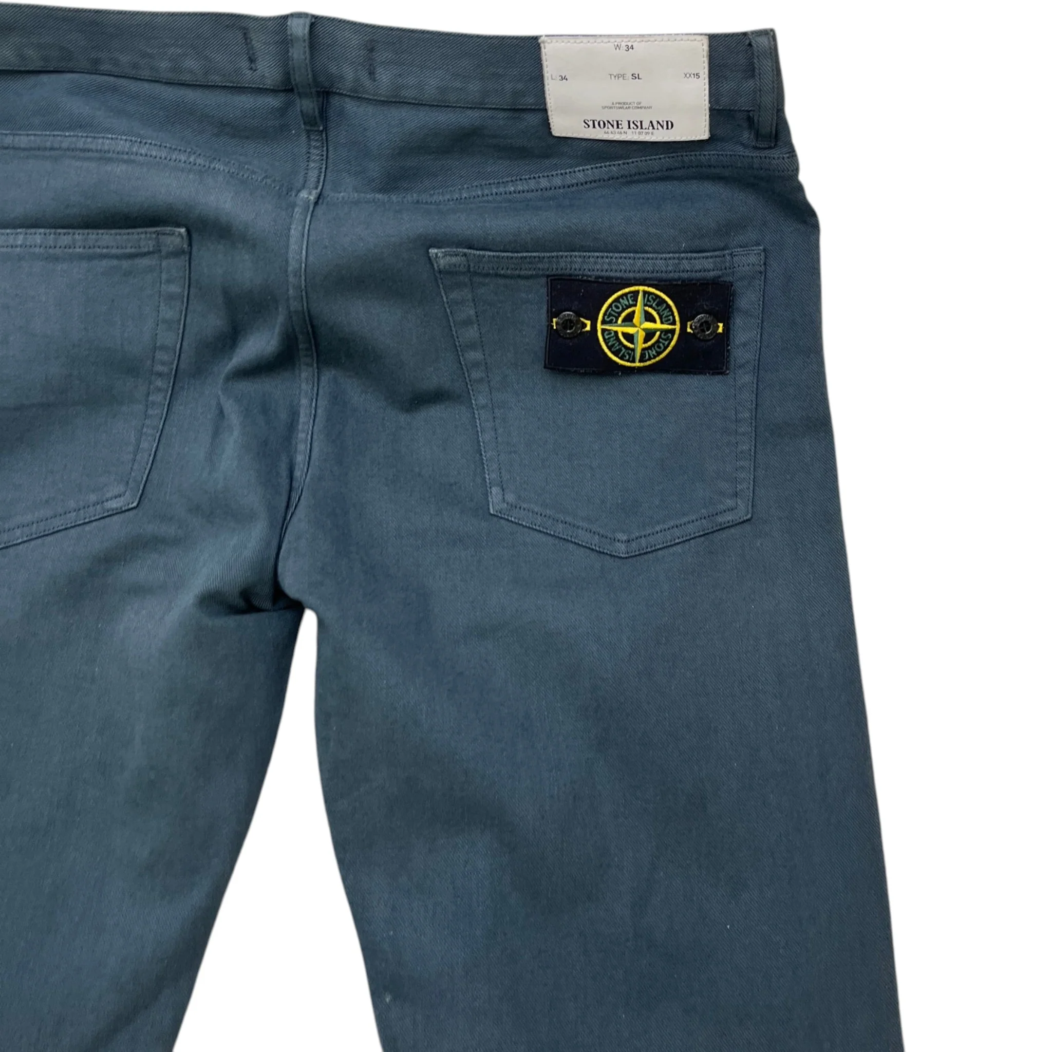 Men's Applique Logo Jeans Blue Size Waist 34" - Image 6