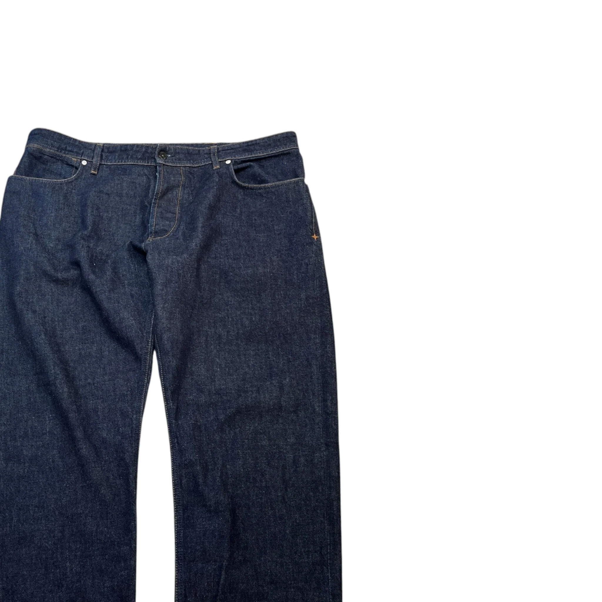 Men's Applique Logo Jeans Navy Size Waist 40" - Image 3