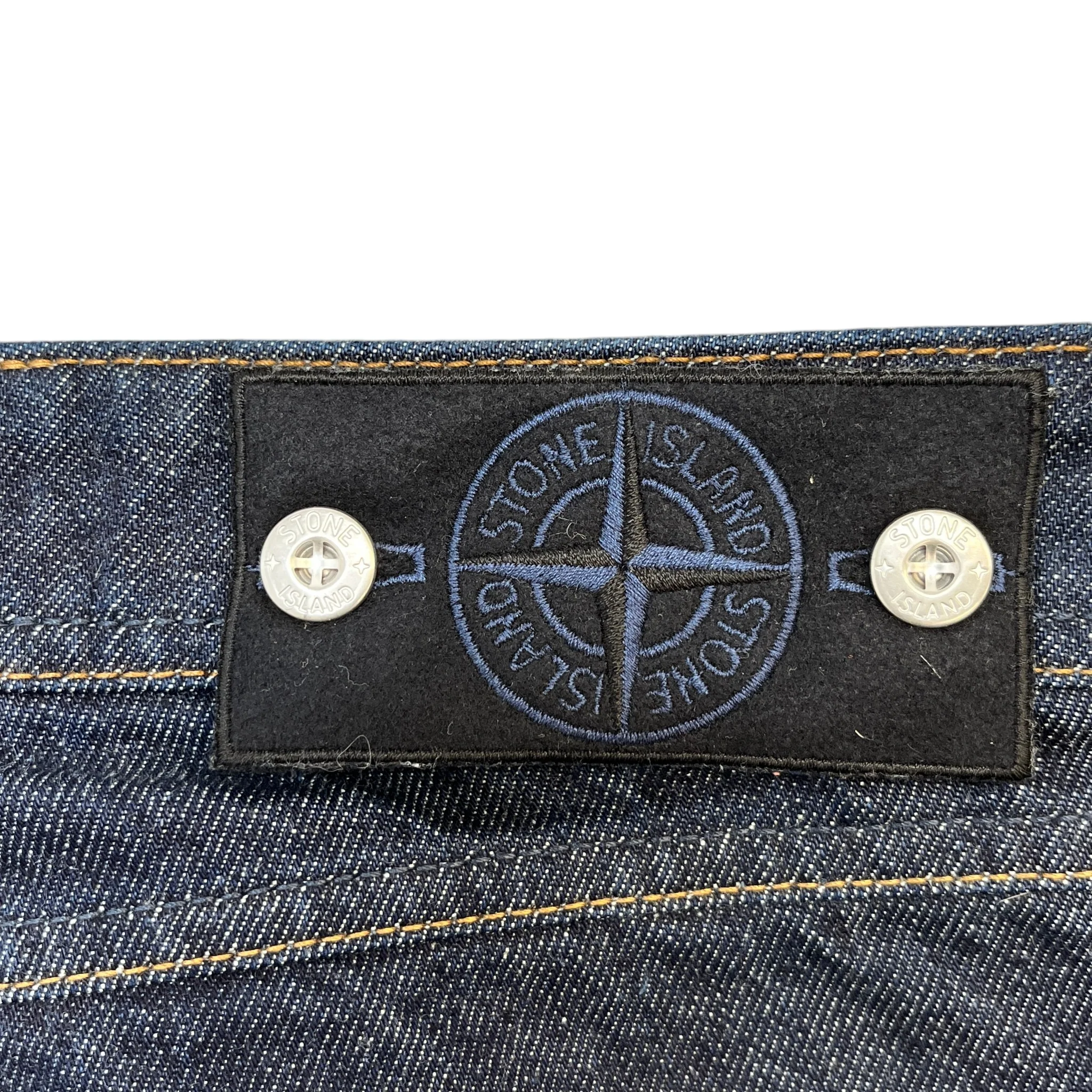 Men's Applique Logo Jeans Navy Size Waist 40" - Image 5