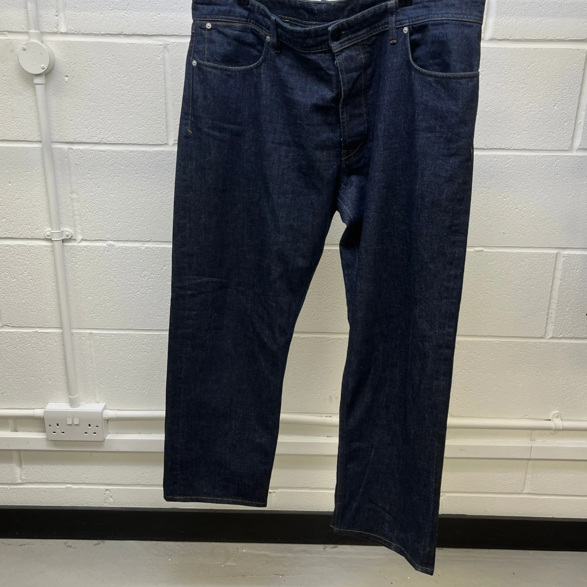 Men's Applique Logo Jeans Navy Size Waist 40" - Image 7
