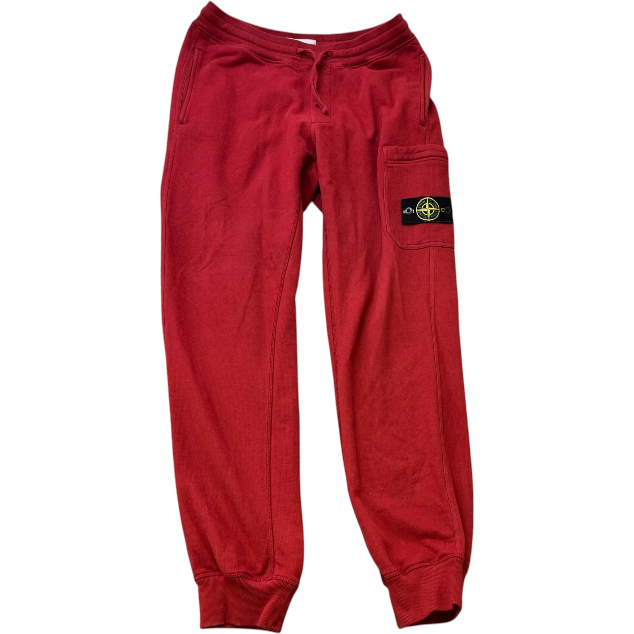 Men's Applique Logo Joggers Red Size M