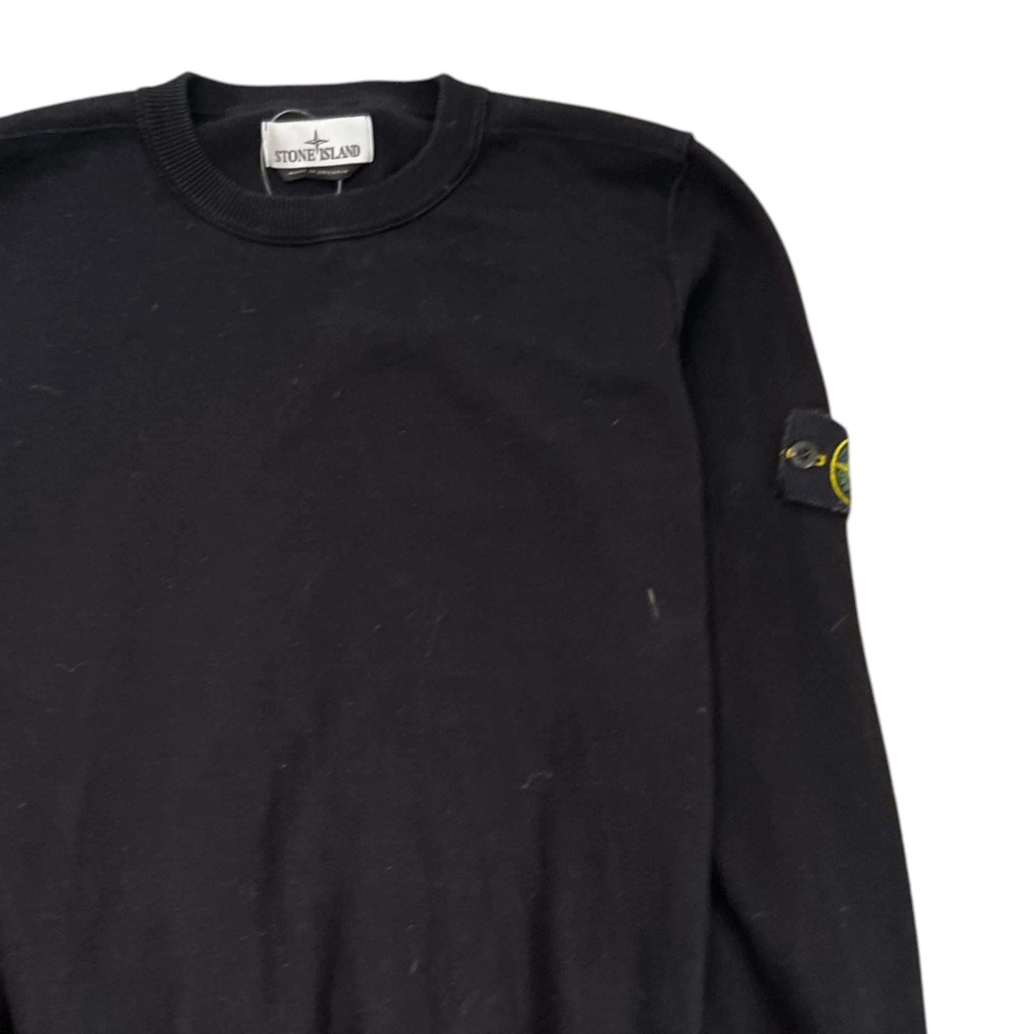 Men's Applique Logo Jumper Black Size S - Image 3